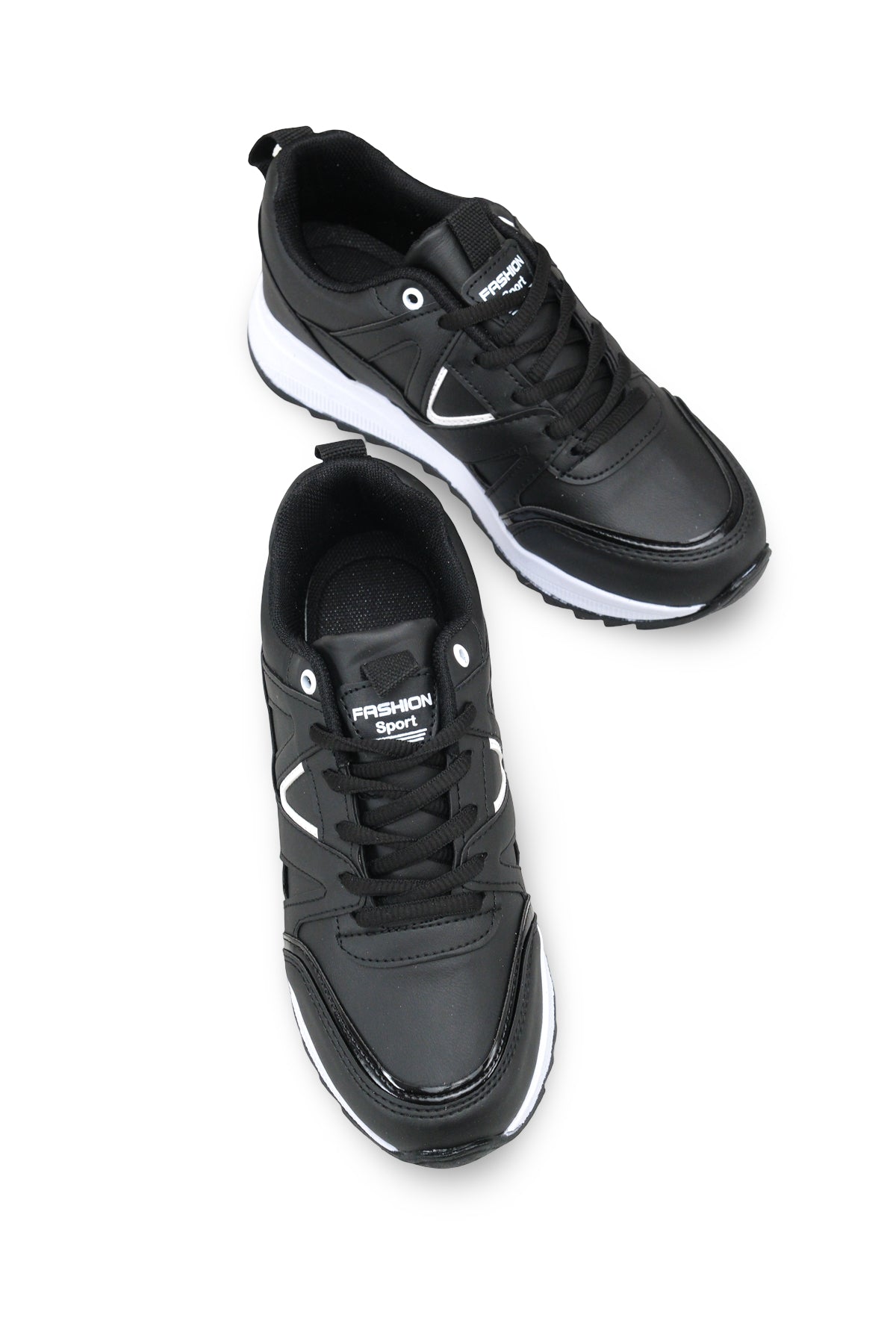 Riccon Celeste Nina Kadın Sneaker 001203 Siyah Beyaz Cilt