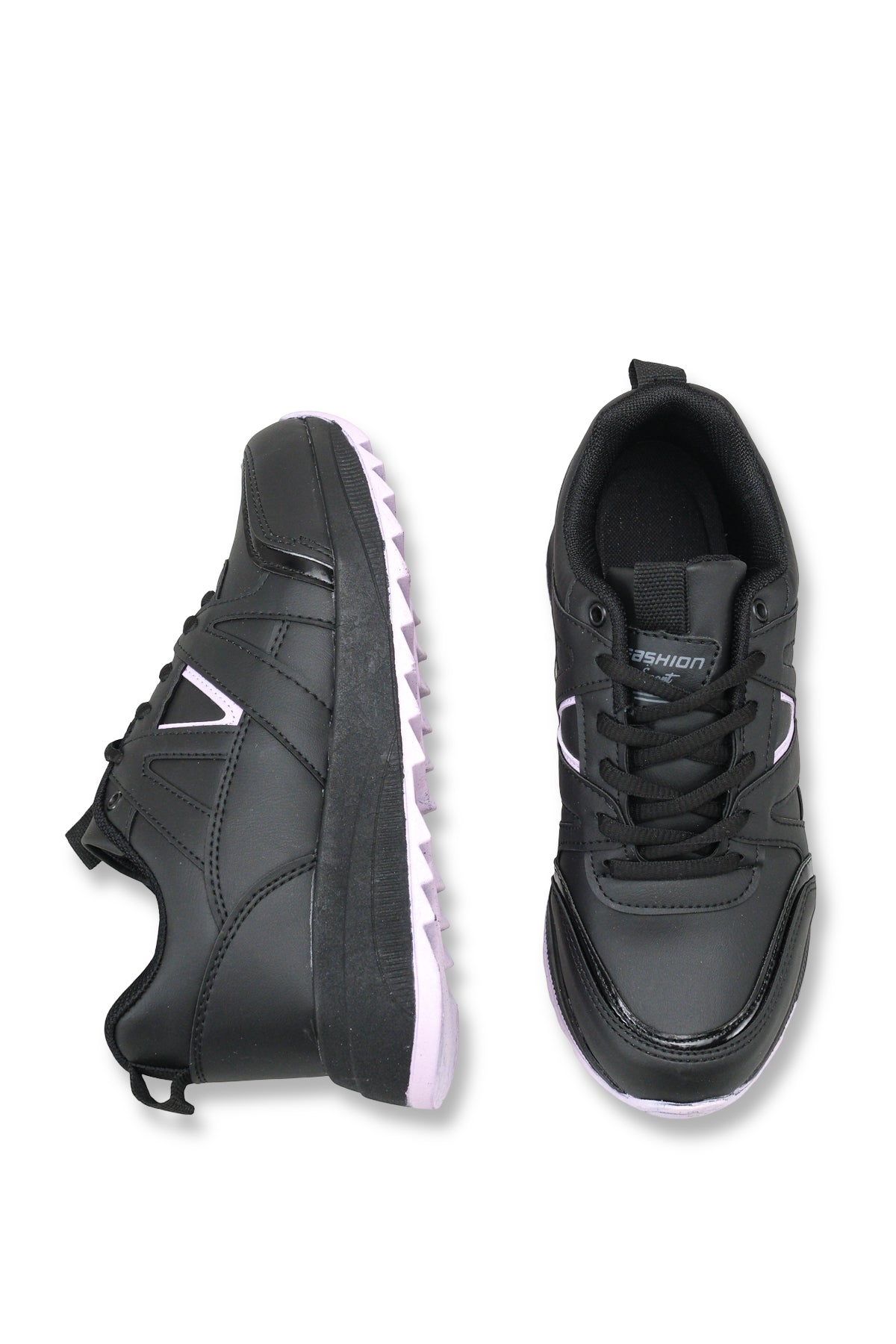 Riccon Celeste Nina Kadın Sneaker 001203 Siyah Mor Cilt