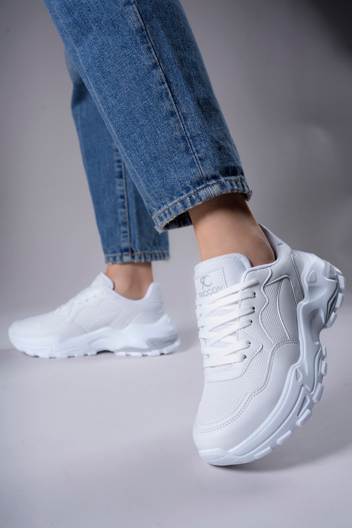 Riccon Delossiel Kadın Sneaker 0012159 Beyaz - Riccon