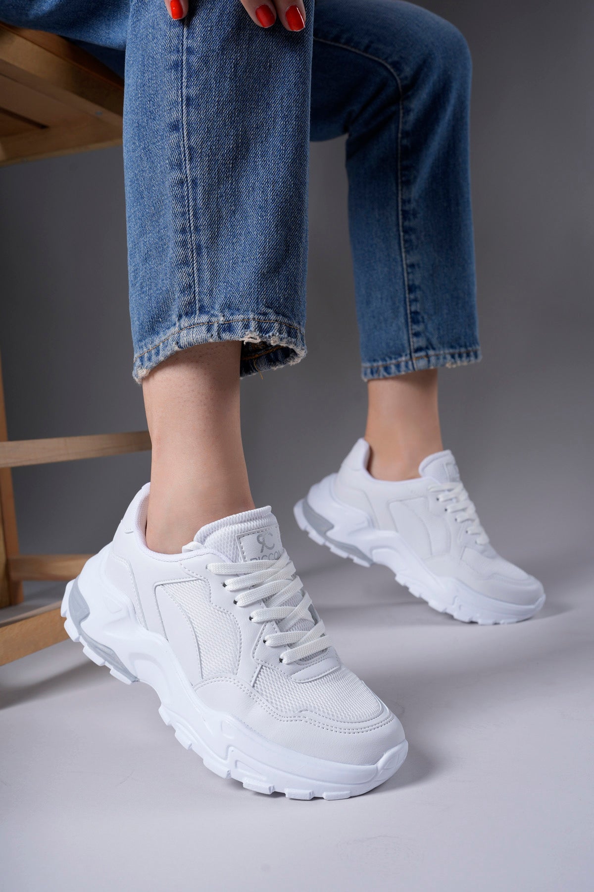 Riccon Delossiel Kadın Sneaker 0012159 Beyaz - Riccon