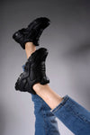 Riccon Delossiel Kadın Sneaker 0012159 Siyah - Riccon