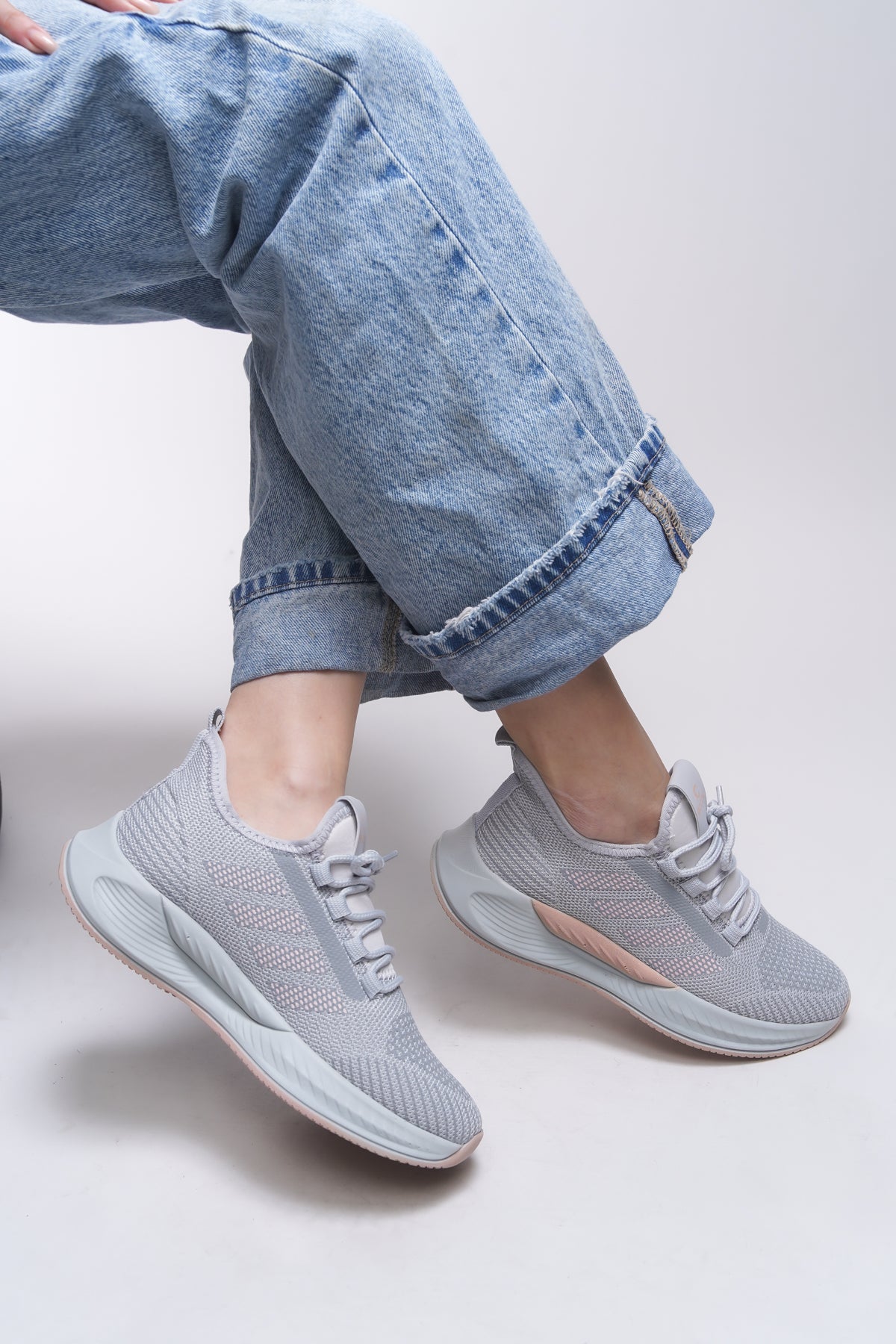 Riccon Drakruil Unisex Sneaker 0012141 Buz Pudra - Riccon