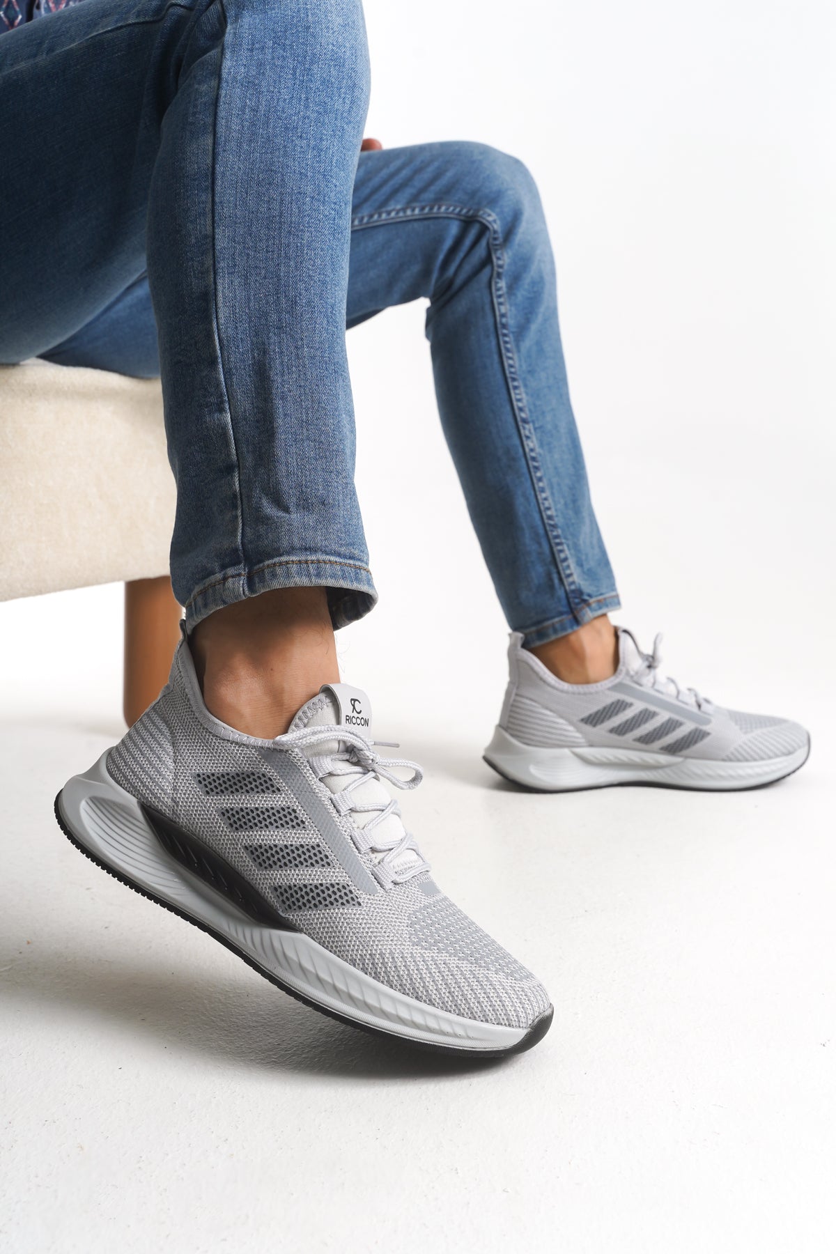 Riccon Drakruil Unisex Sneaker 0012141 Buz Siyah - Riccon