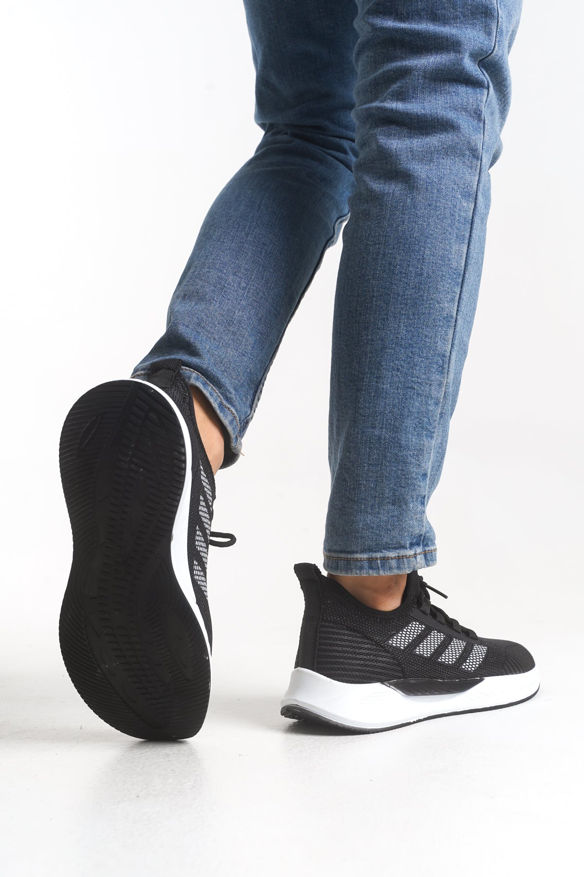 Riccon Drakruil Unisex Sneaker 0012141 Siyah Beyaz - Riccon