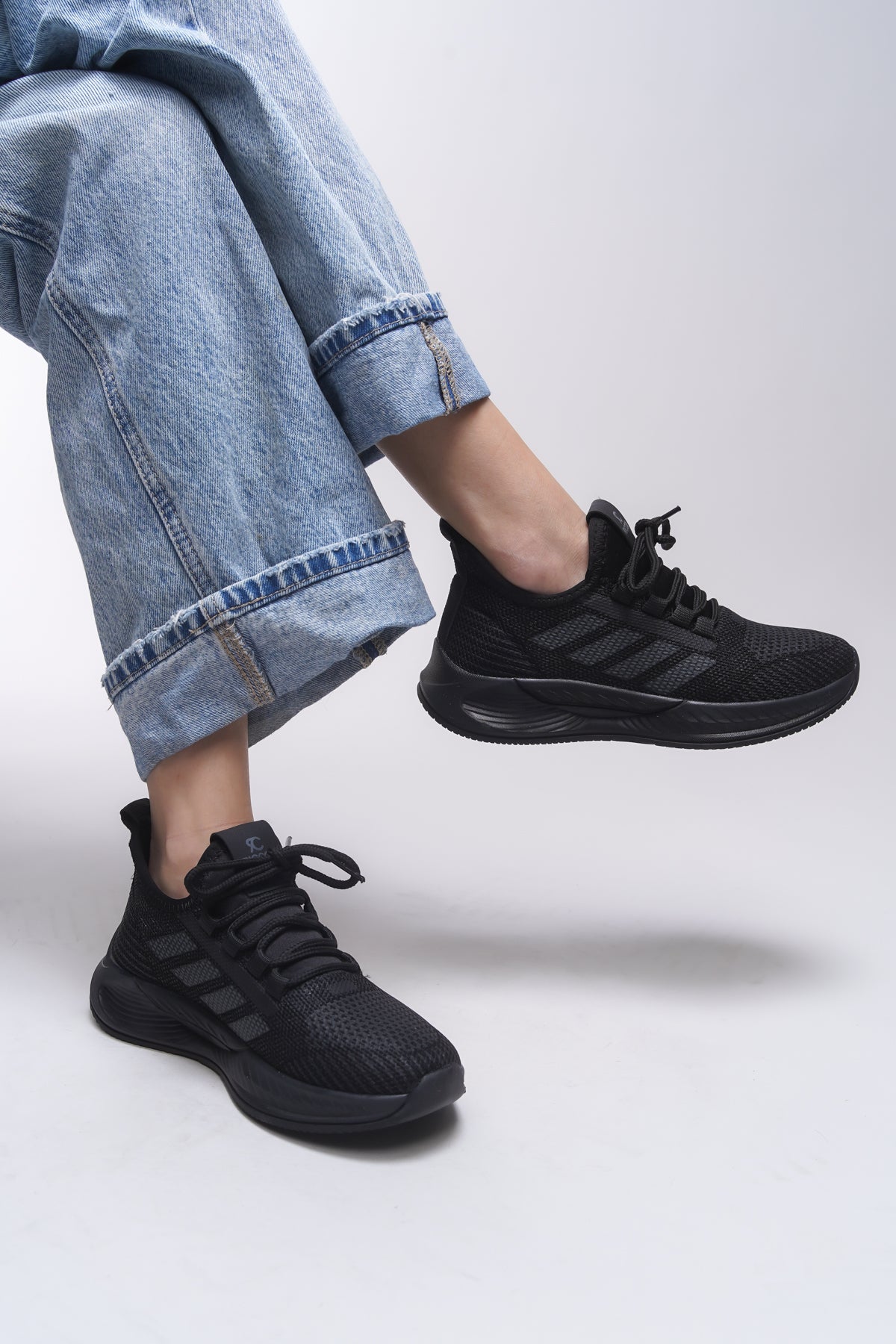 Riccon Drakruil Unisex Sneaker 0012141 Siyah Siyah - Riccon