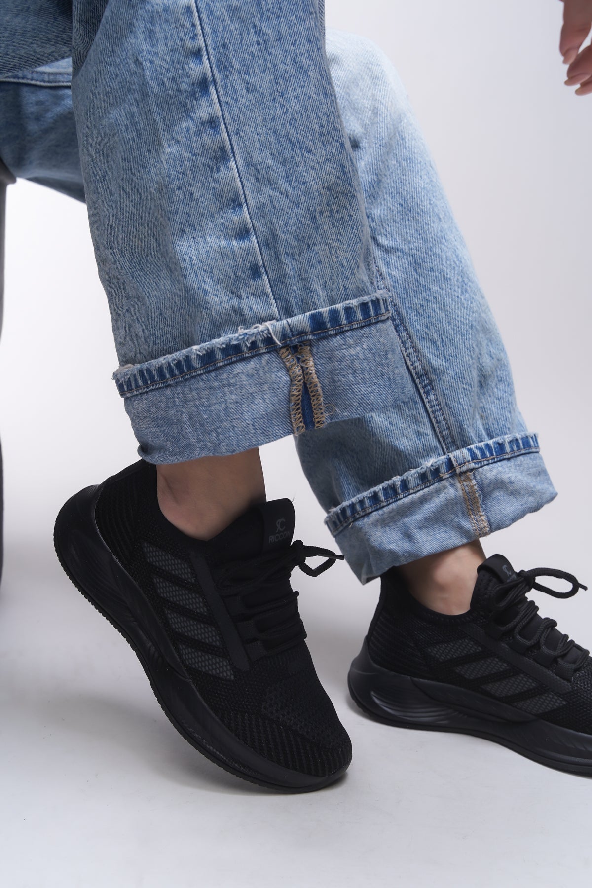 Riccon Drakruil Unisex Sneaker 0012141 Siyah Siyah - Riccon