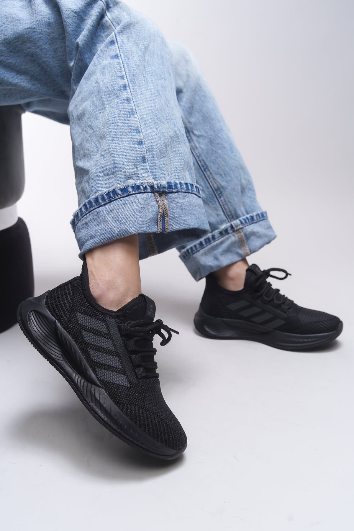 Riccon Drakruil Unisex Sneaker 0012141 Siyah Siyah - Riccon