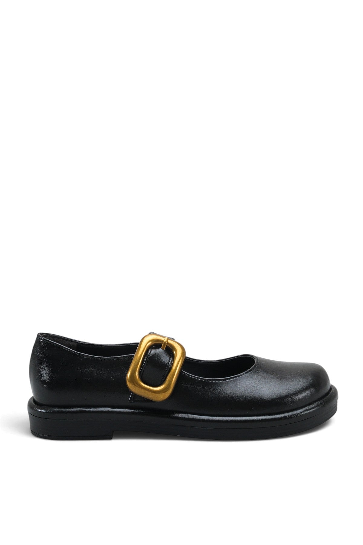 Riccon Elara Mina Kadın Loafer 0012921 Siyah Rustik