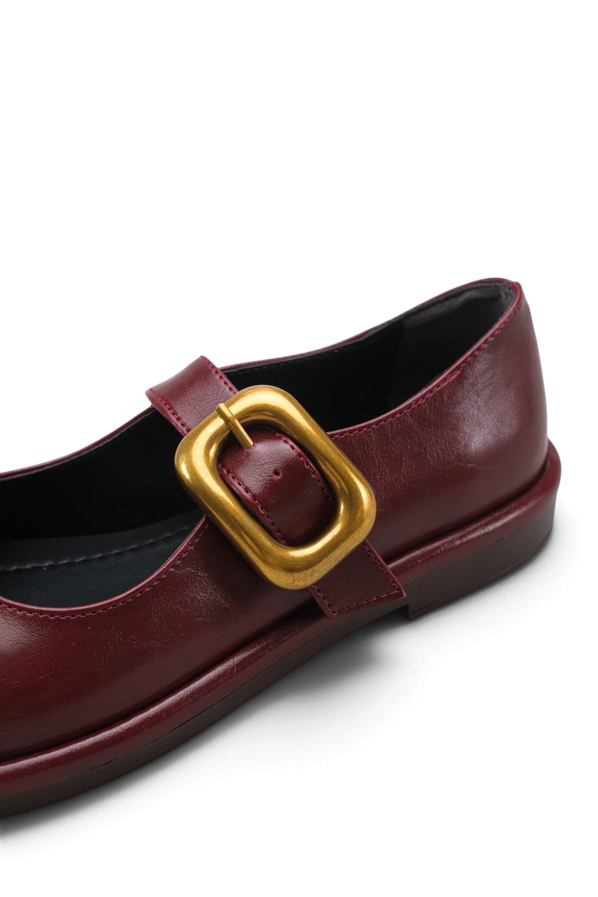 Riccon Elara Mina Kadın Loafer 0012921 Vişne Rustik