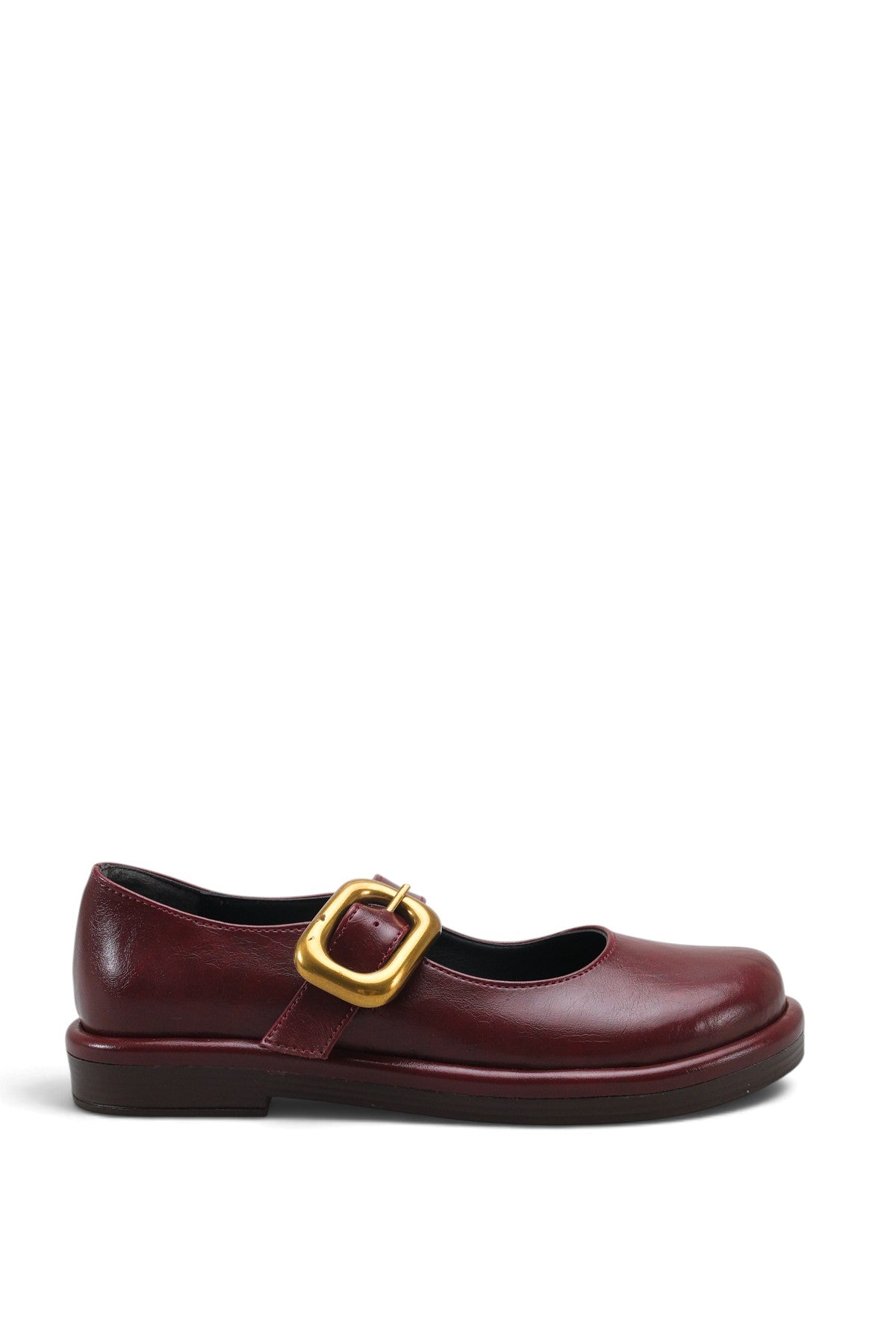 Riccon Elara Mina Kadın Loafer 0012921 Vişne Rustik