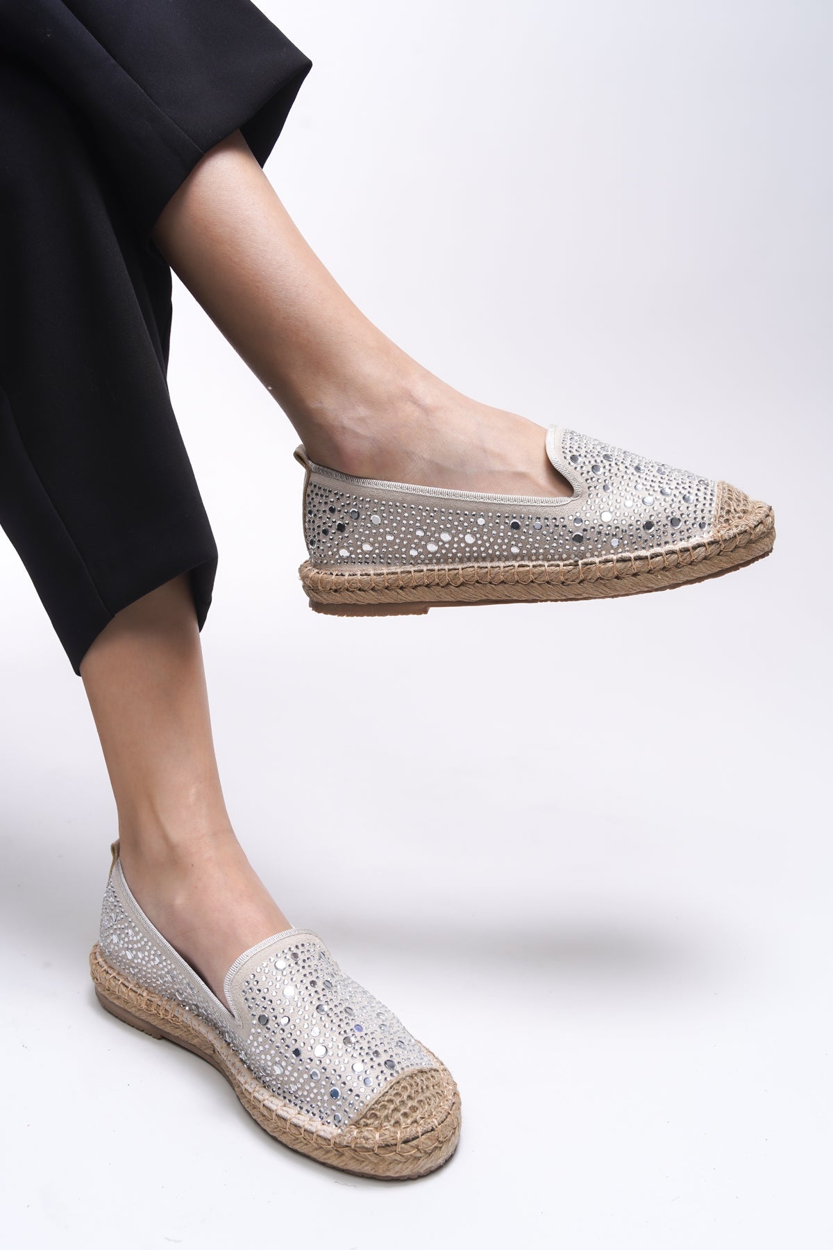 Riccon Elysrue Kadın Espadril 001210 Bej - Riccon