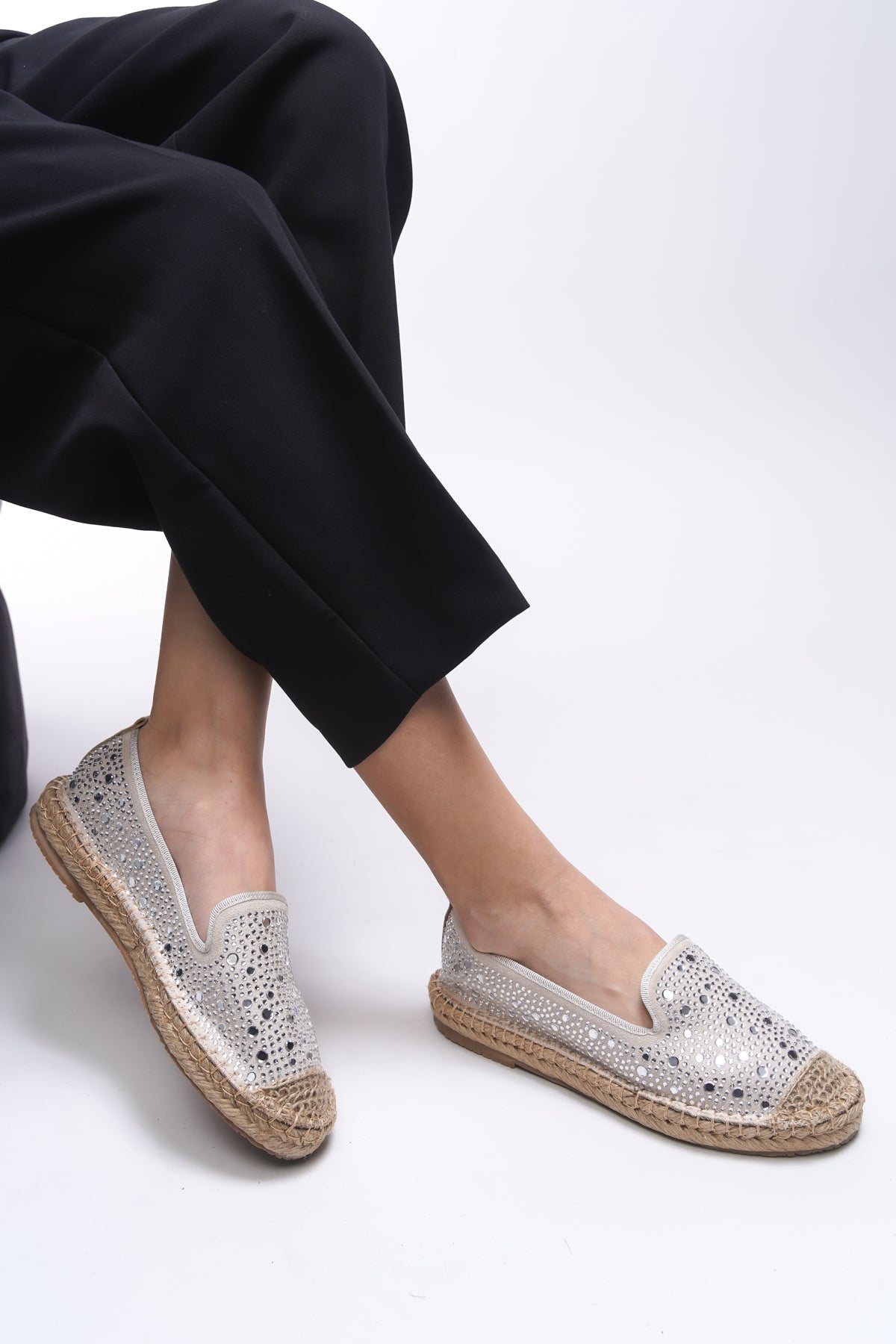 Riccon Elysrue Kadın Espadril 001210 Bej - Riccon