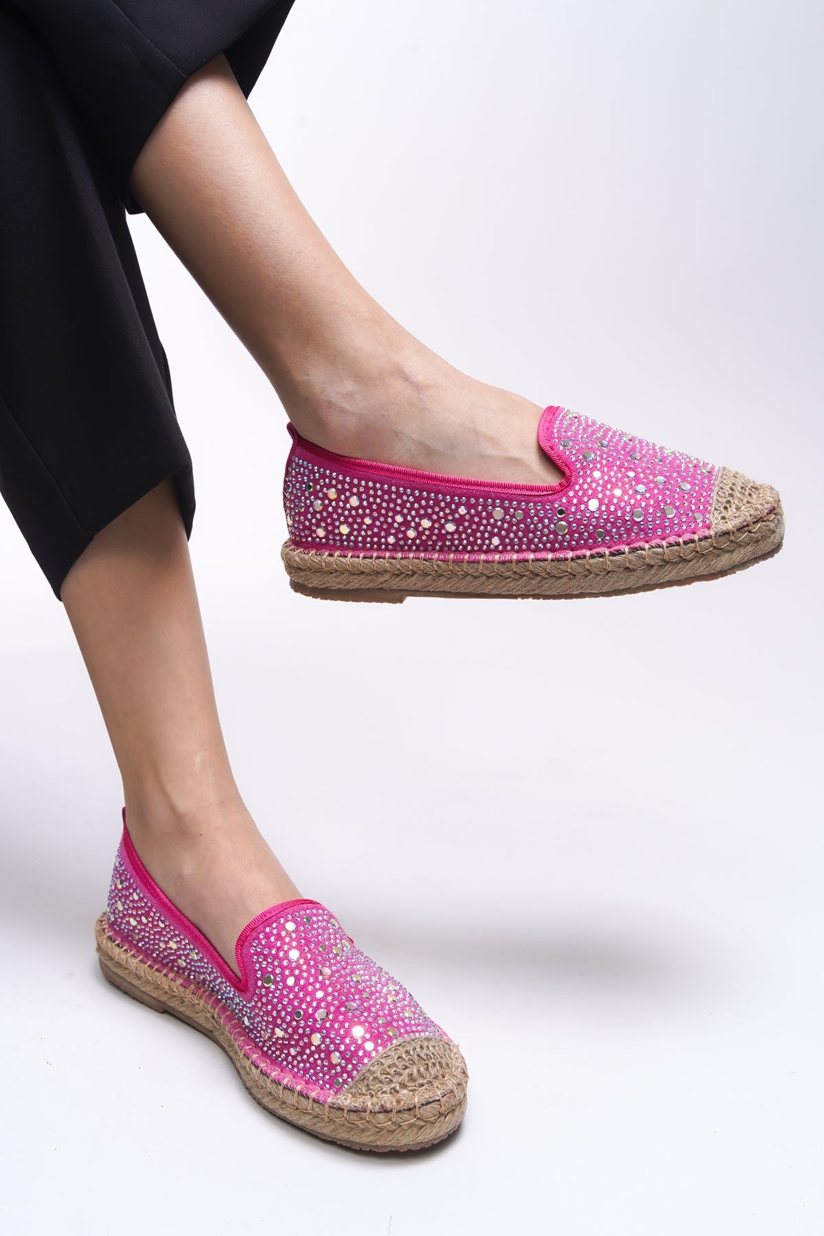 Riccon Elysrue Kadın Espadril 001210 Fuşya - Riccon