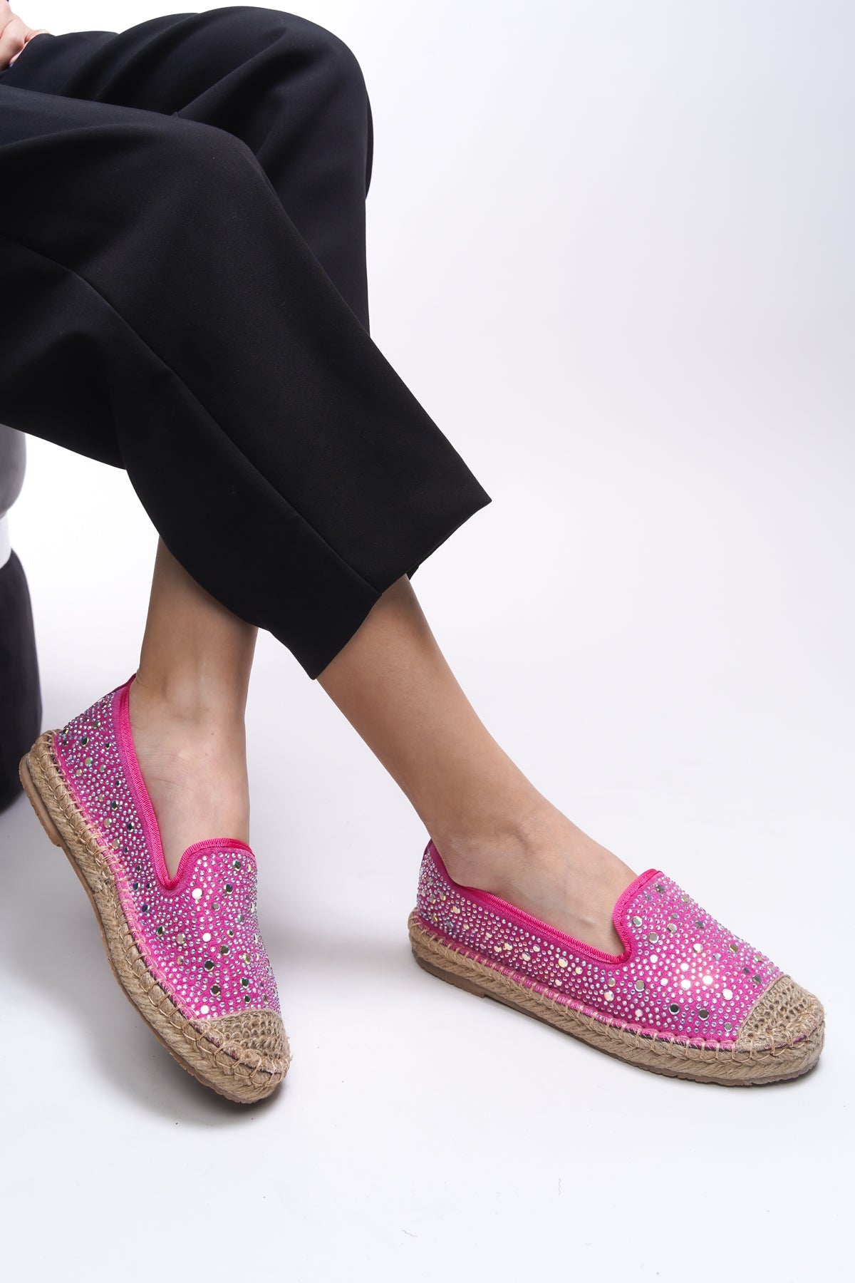 Riccon Elysrue Kadın Espadril 001210 Fuşya - Riccon