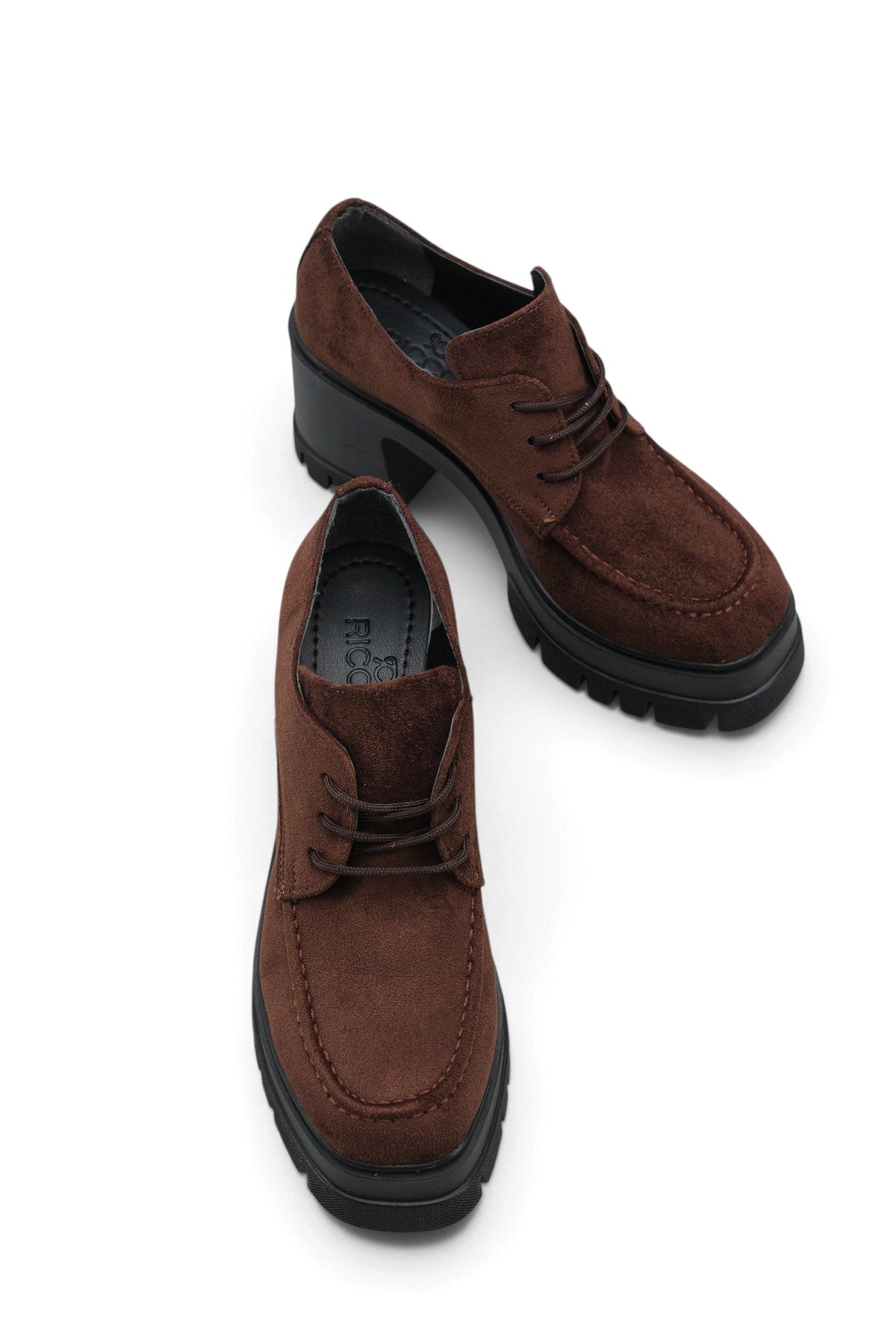 Riccon Enyfsera Kadın Loafer 0012507 Kahverengi Süet