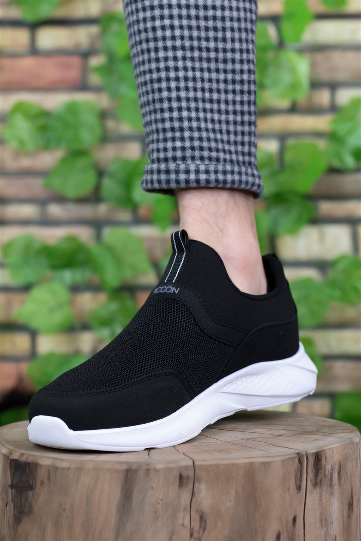 Riccon Erkek Sneaker 0012102 Siyah Beyaz - Riccon