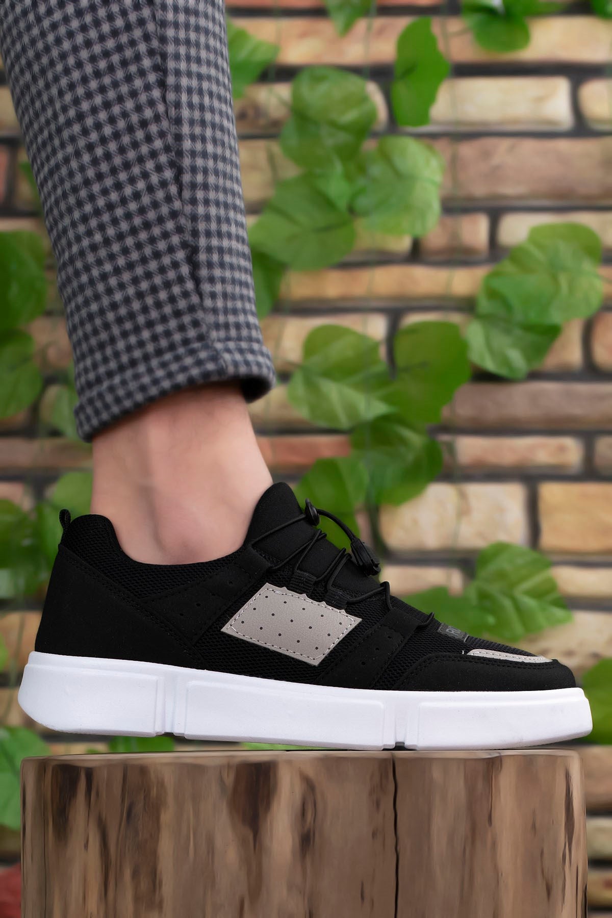 Riccon Erkek Sneaker 00122023 Siyah Buz Beyaz - Riccon
