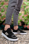 Riccon Erkek Sneaker 00122023 Siyah Buz Beyaz - Riccon