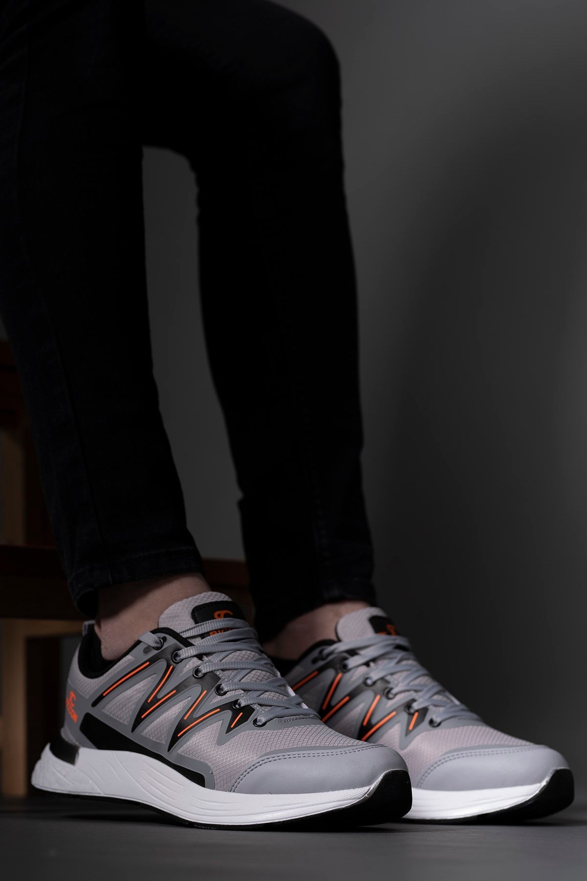Riccon Erkek Sneaker 0012301 Gri Turuncu - Riccon