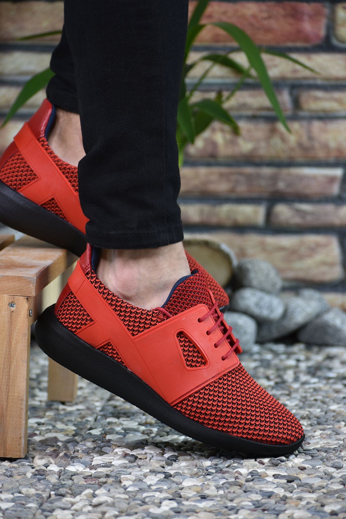 Riccon Erkek Sneaker 0012702 Kırmızı Kırmızı - Riccon