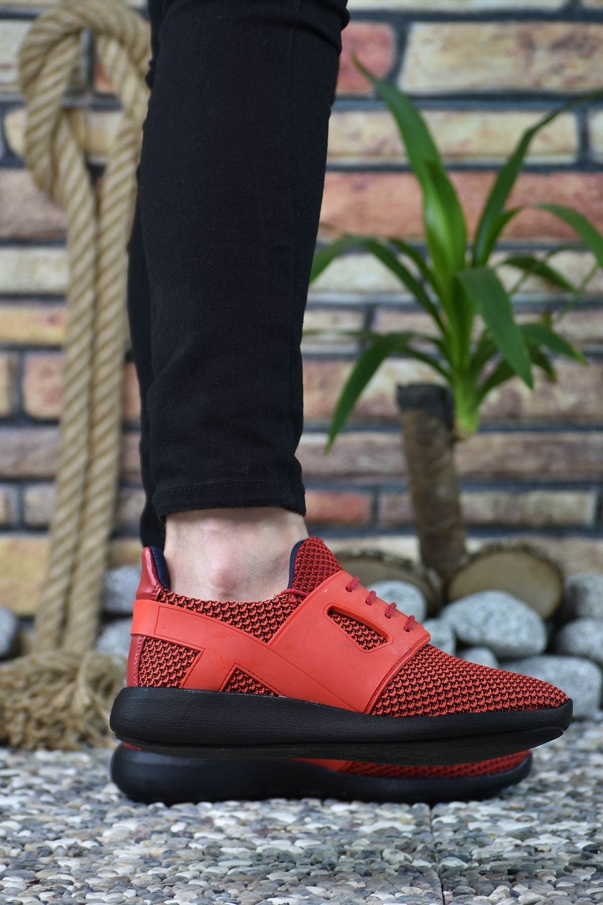 Riccon Erkek Sneaker 0012702 Kırmızı Kırmızı - Riccon