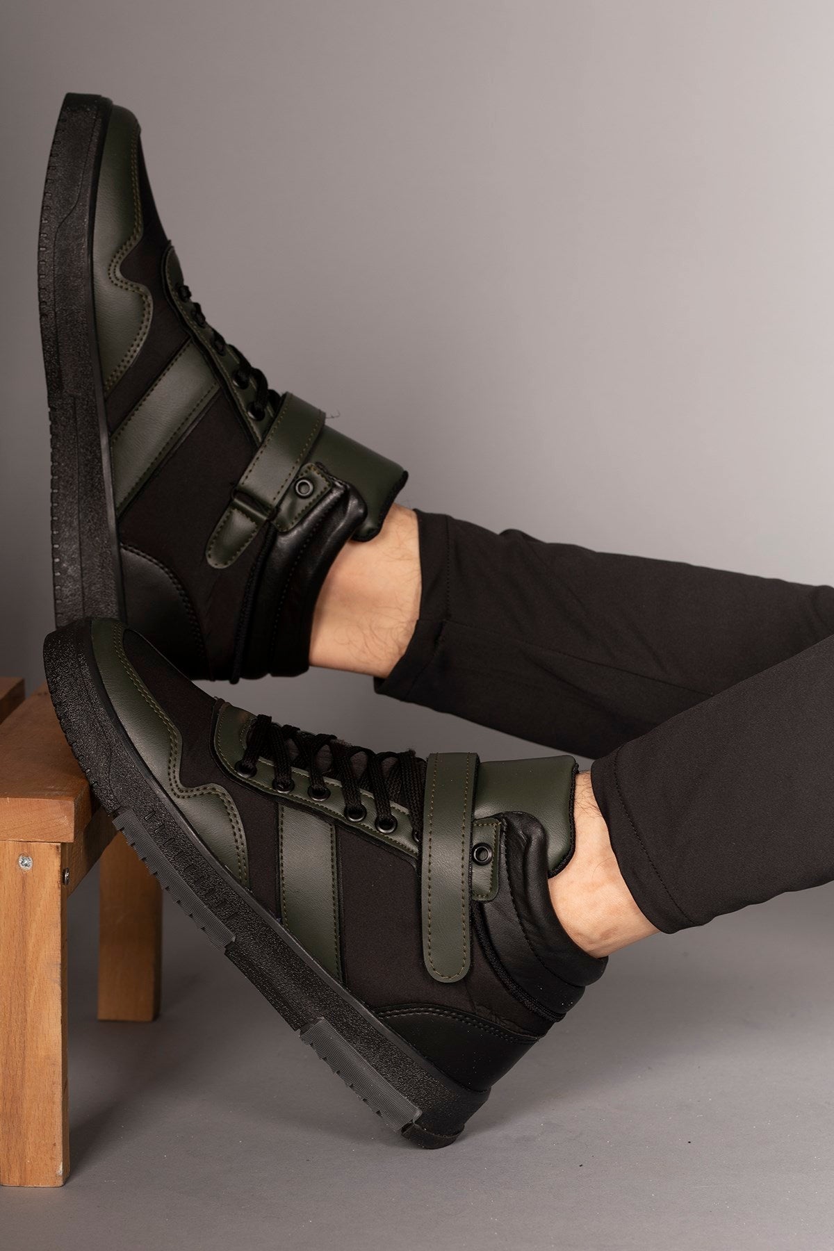 Riccon Erkek Sneaker Bot 00122935 Haki - Riccon
