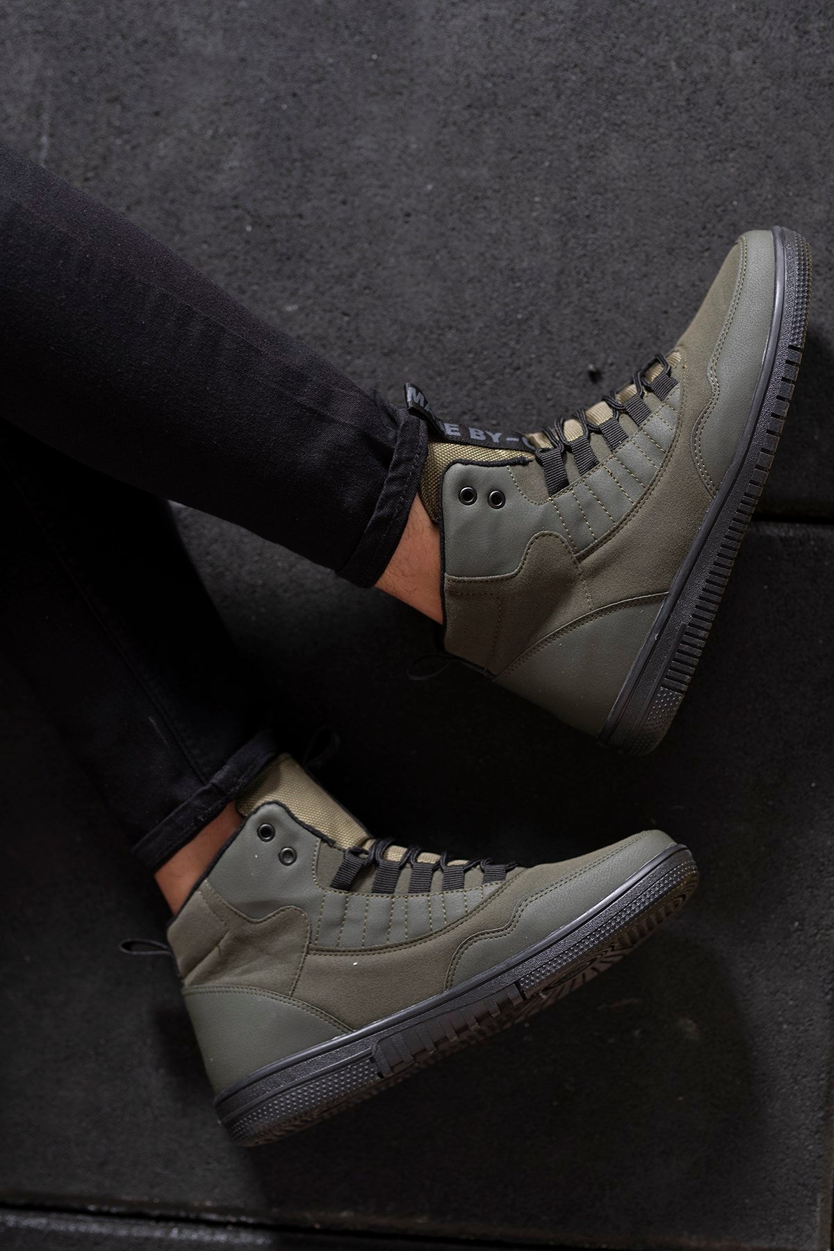 Riccon Erkek Sneaker Bot Haki Yeşili - Riccon