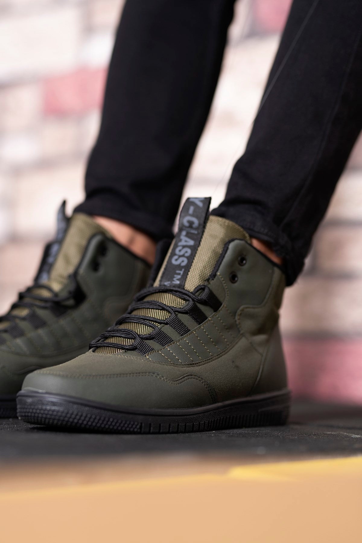Riccon Erkek Sneaker Bot Haki Yeşili - Riccon
