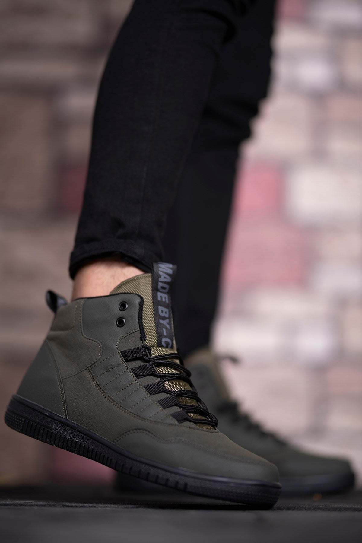Riccon Erkek Sneaker Bot Haki Yeşili - Riccon