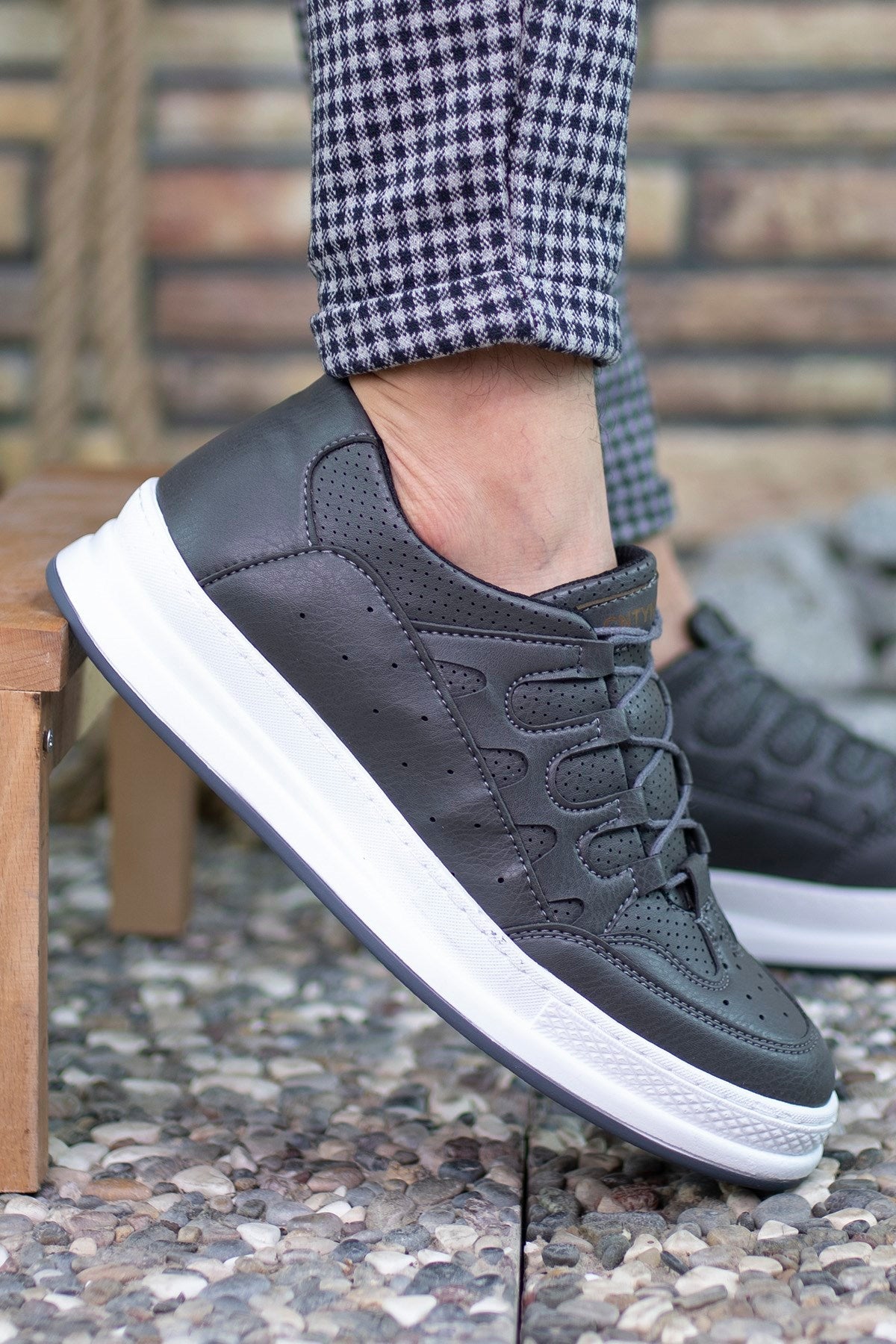 Riccon Erkek Sneaker Füme Beyaz - Riccon