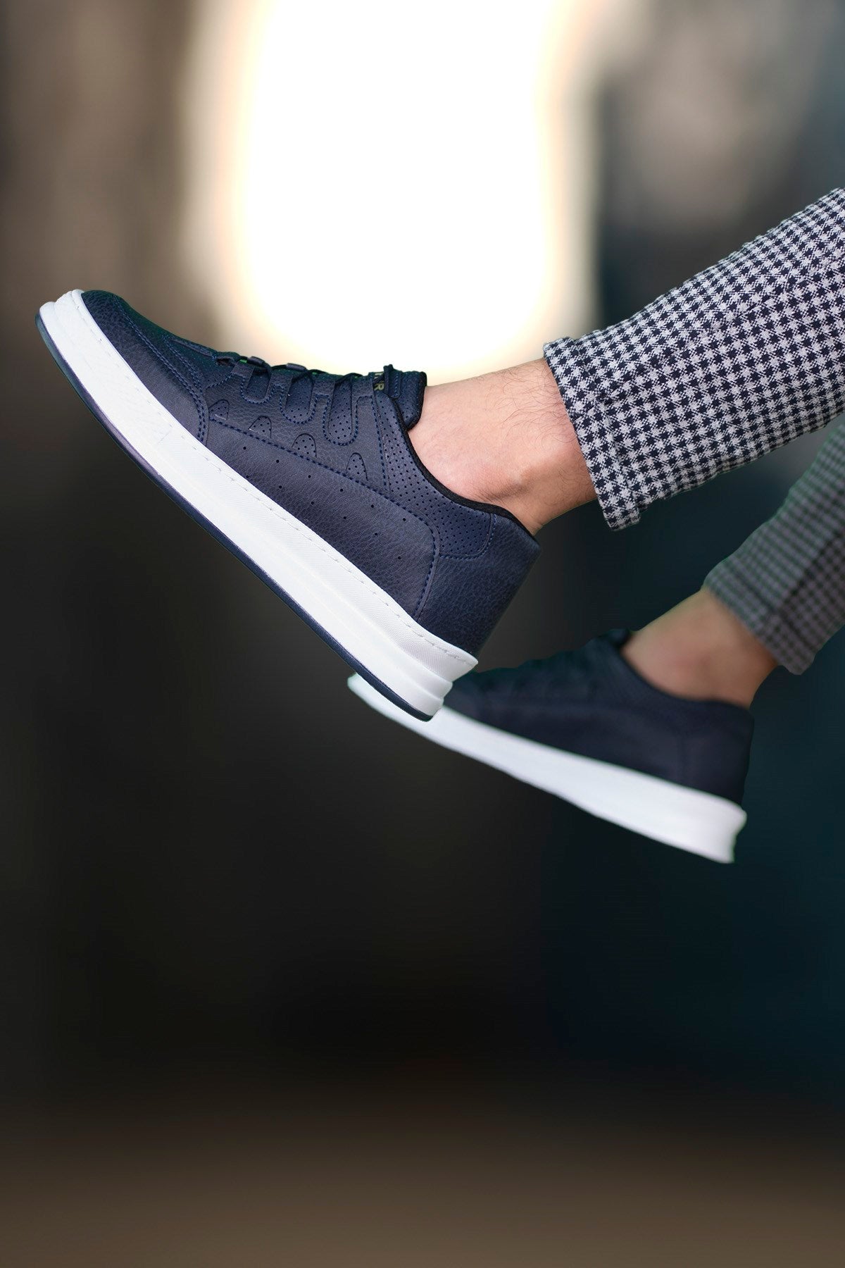 Riccon Erkek Sneaker Lacivert Beyaz - Riccon