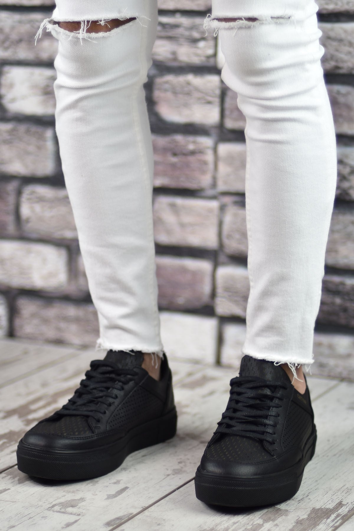 Riccon Erkek Sneaker Siyah Siyah - Riccon