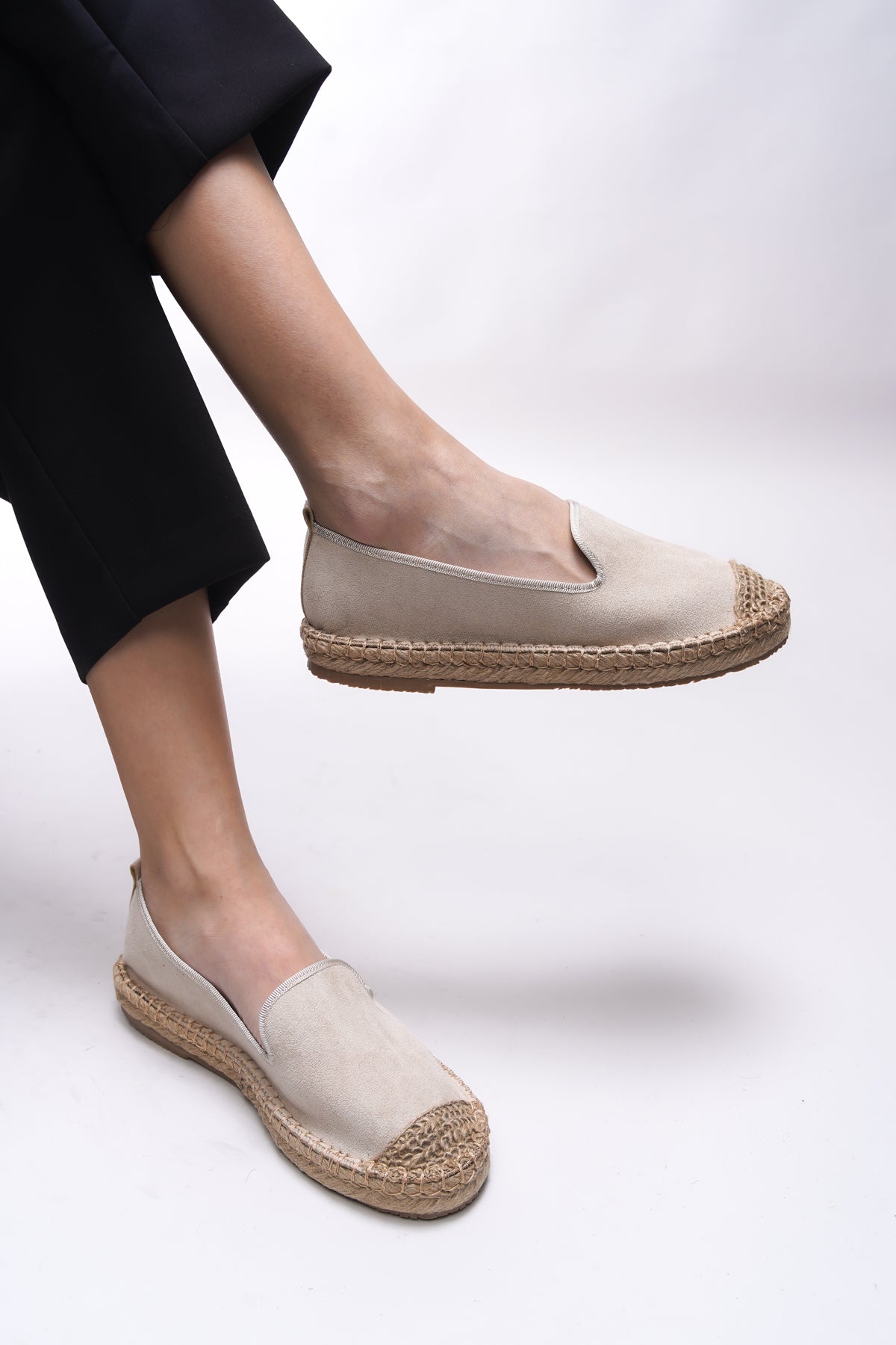 Riccon Giselnesia Kadın Espadril 00123 Bej - Riccon