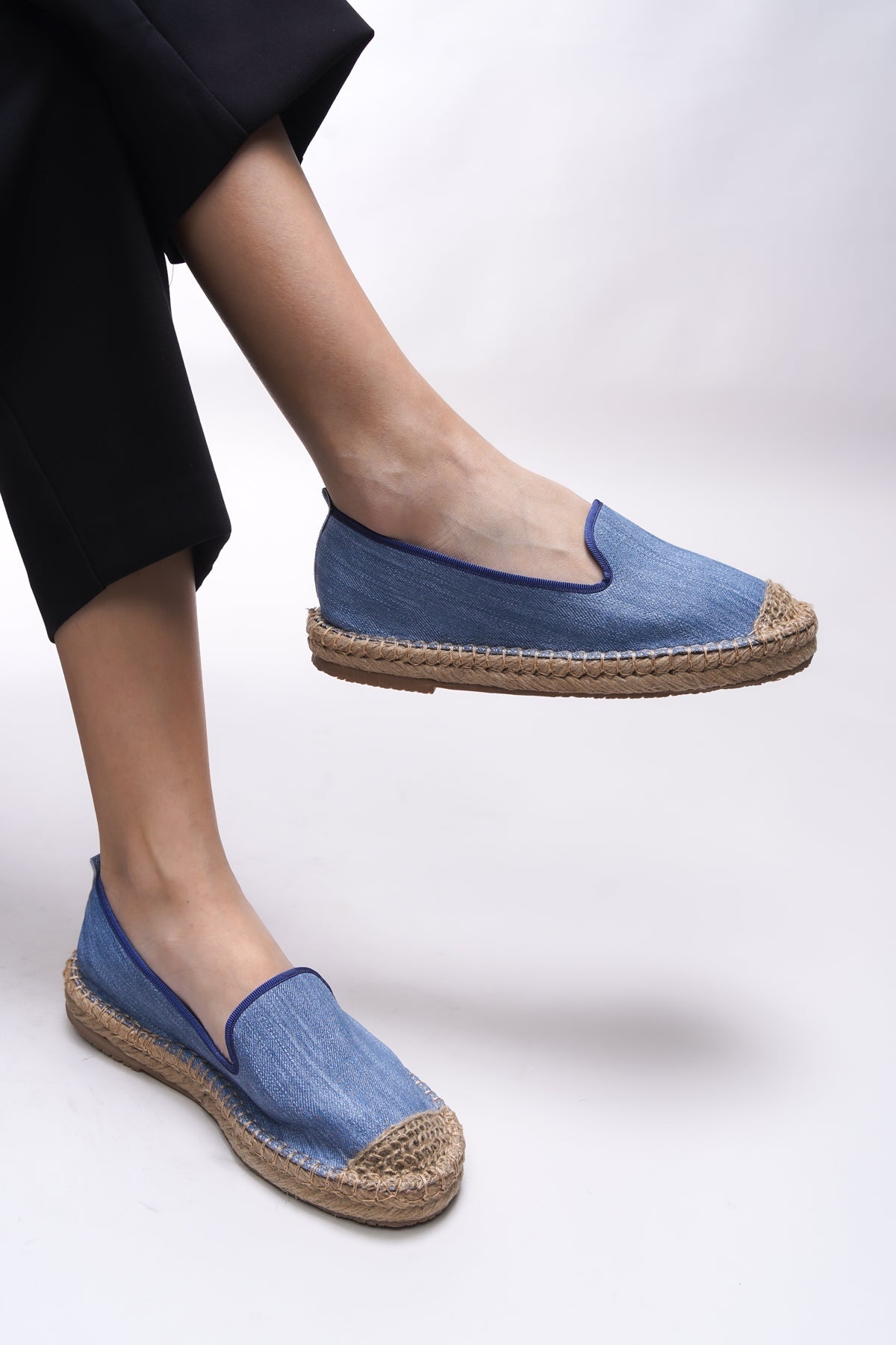 Riccon Giselnesia Kadın Espadril 00123 Kot - Riccon