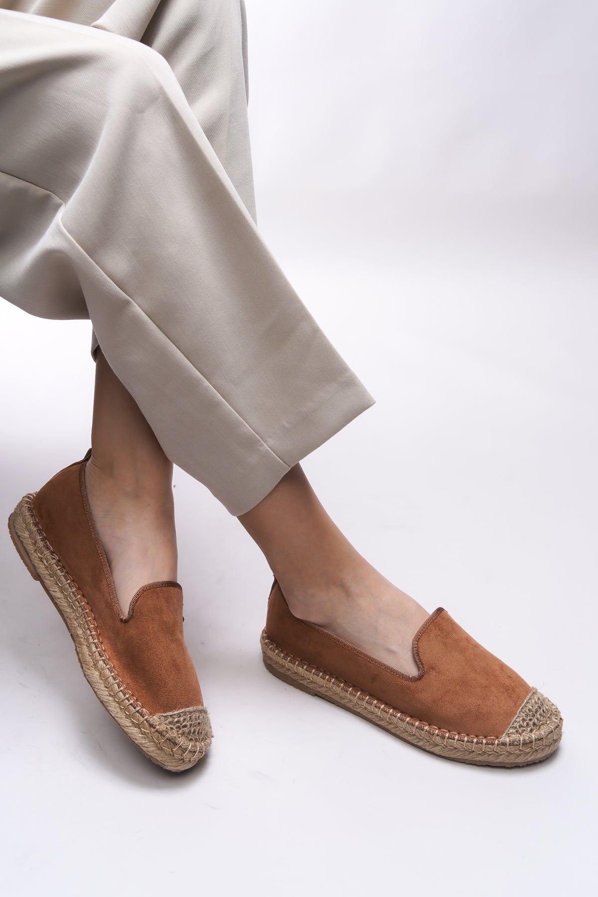 Riccon Giselnesia Kadın Espadril 00123 Taba - Riccon