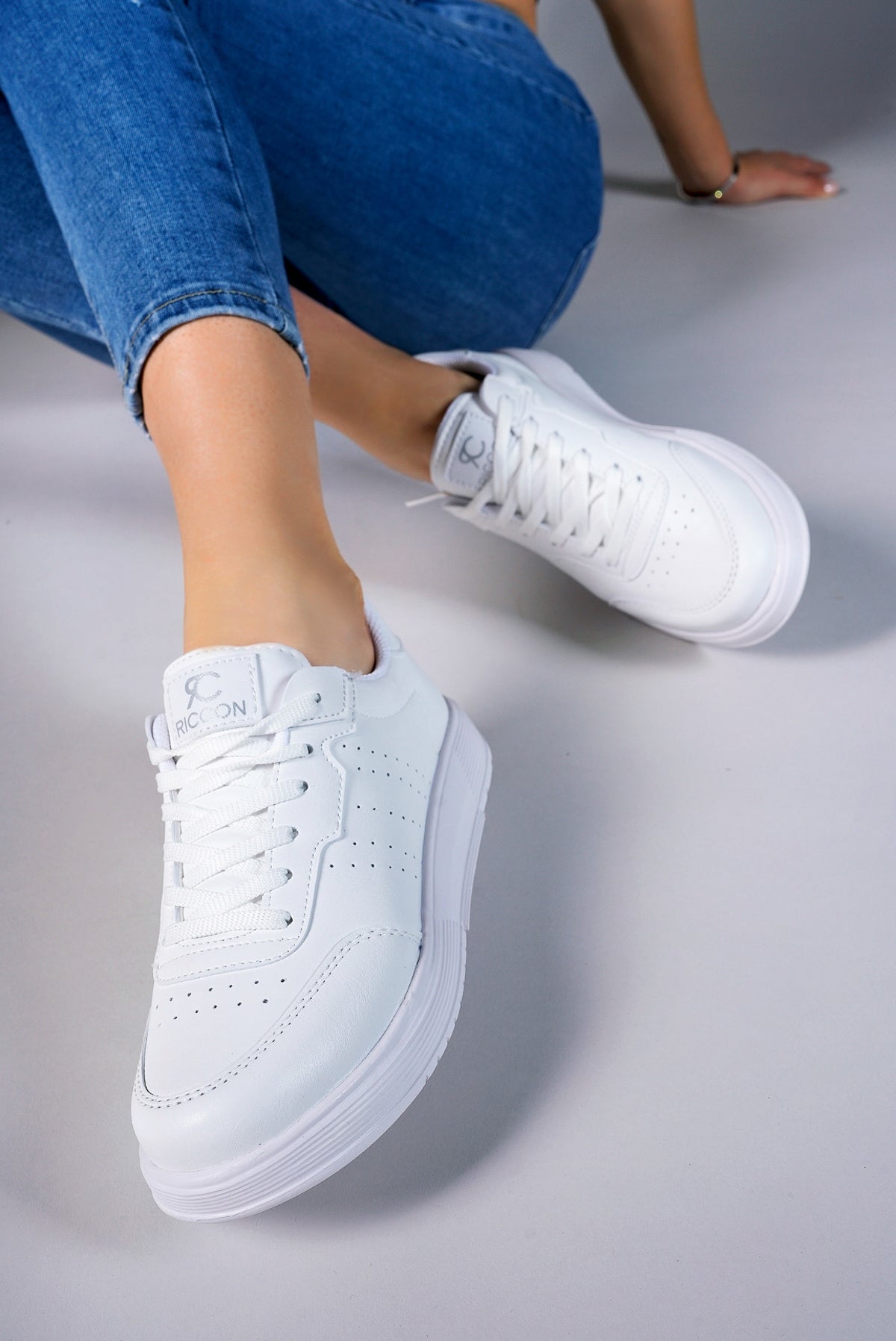 Riccon Glaweth Kadın Sneaker 0012158 Beyaz - Riccon