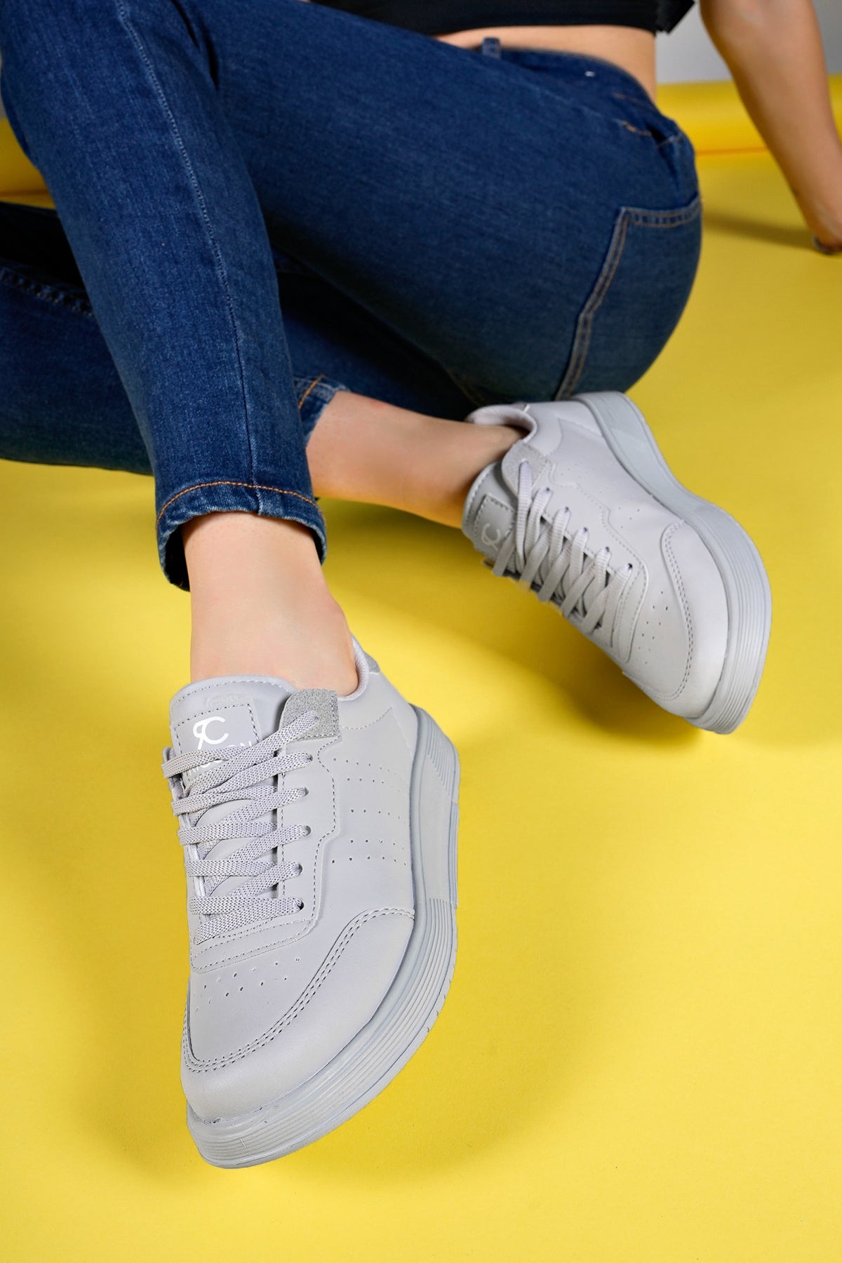 Riccon Glaweth Kadın Sneaker 0012158 Gri - Riccon