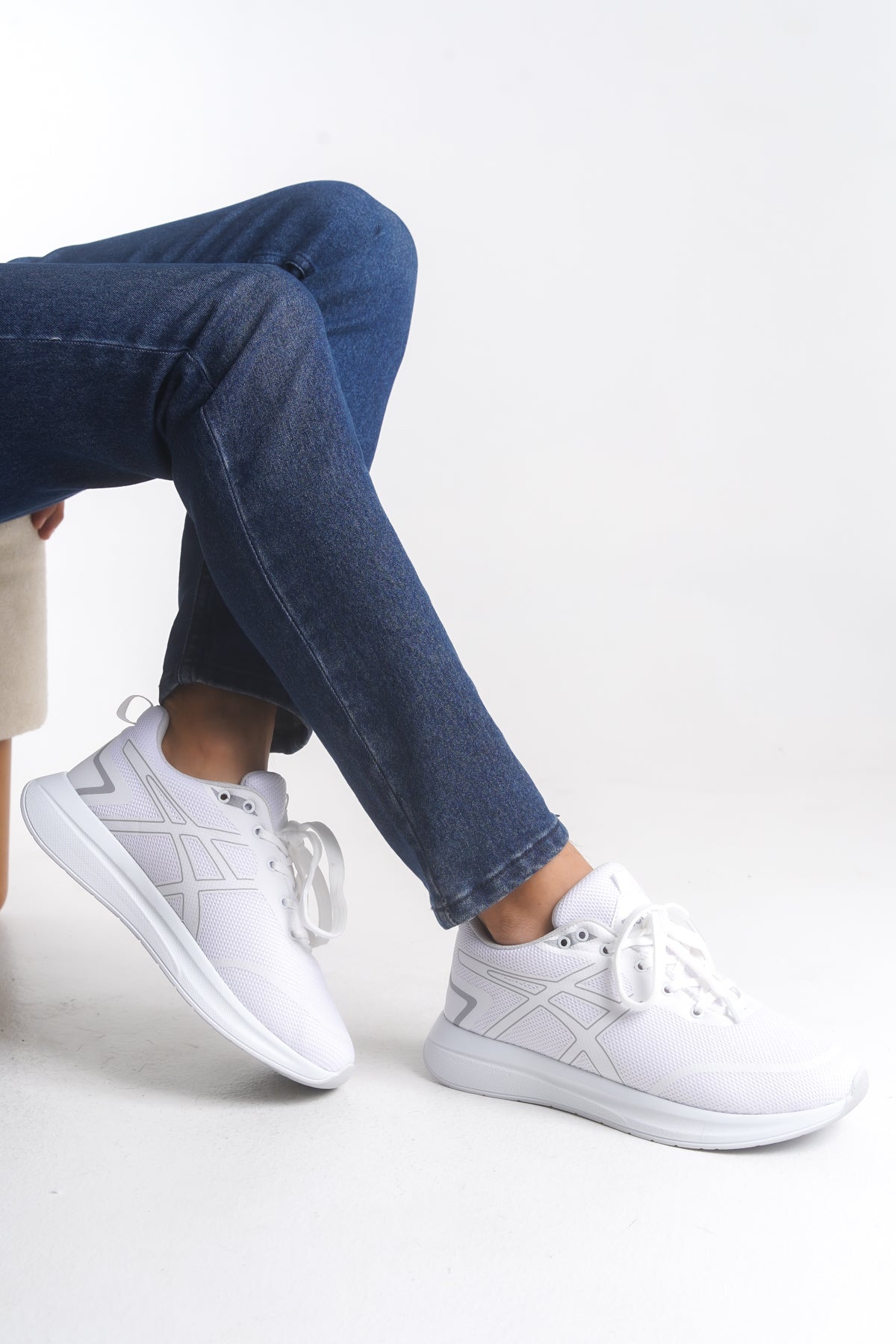 Riccon Graryll Unisex Sneaker 001218 Beyaz Beyaz - Riccon