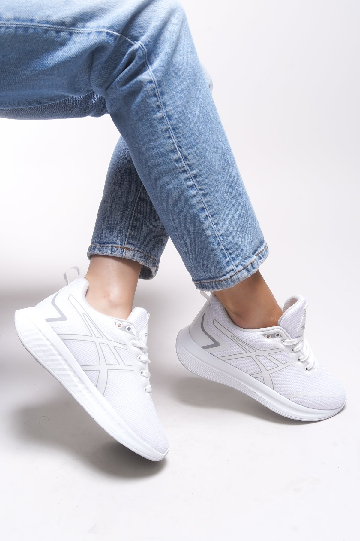 Riccon Graryll Unisex Sneaker 001218 Beyaz Buz - Riccon