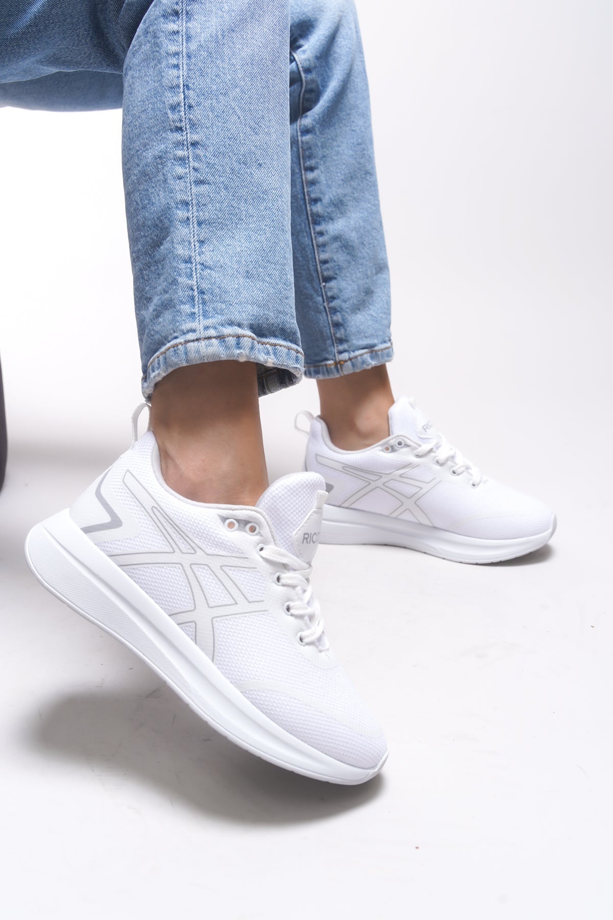 Riccon Graryll Unisex Sneaker 001218 Beyaz Buz - Riccon