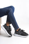 Riccon Graryll Unisex Sneaker 001218 Siyah Beyaz - Riccon