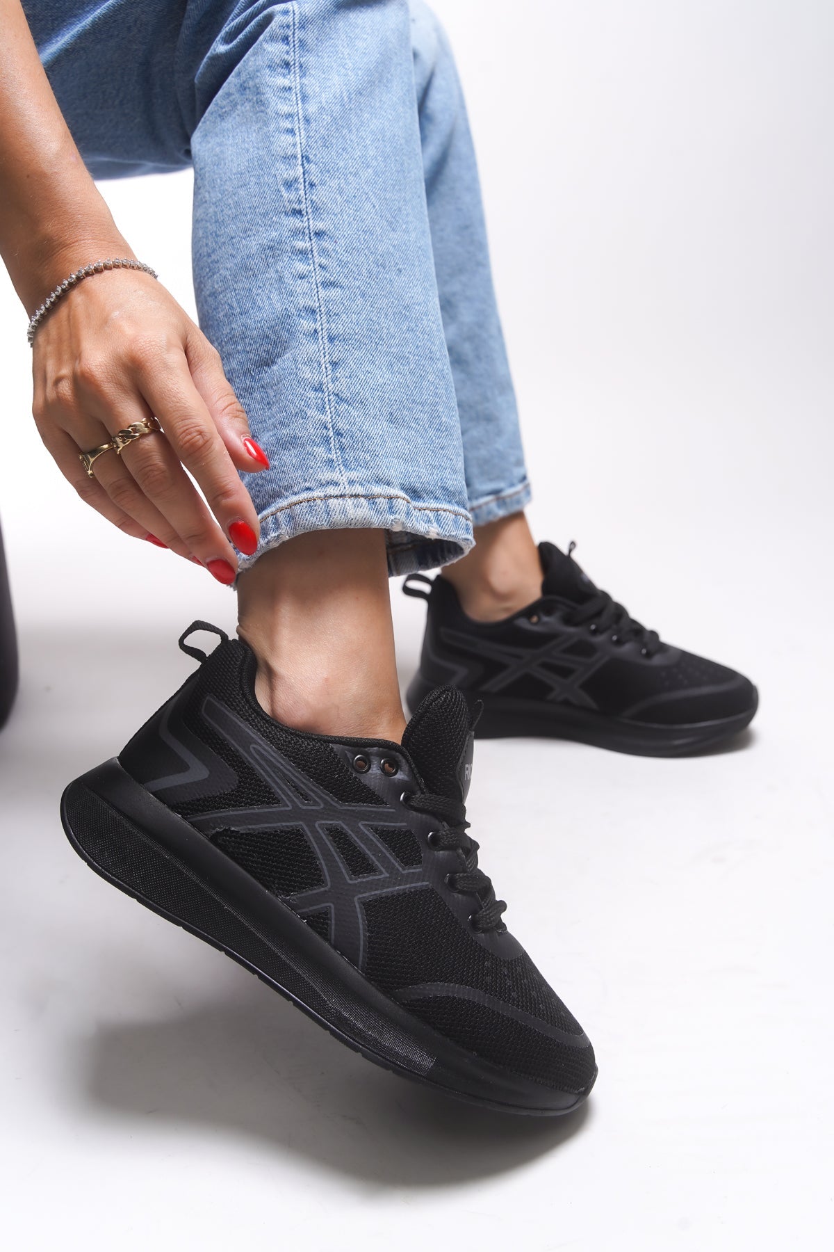 Riccon Graryll Unisex Sneaker 001218 Siyah Füme - Riccon
