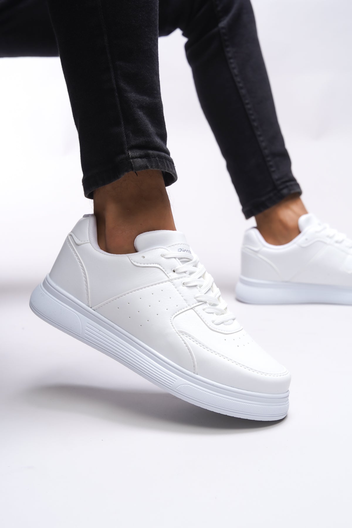 Riccon Jamethil Erkek Sneaker 0012110 Beyaz Beyaz - Riccon