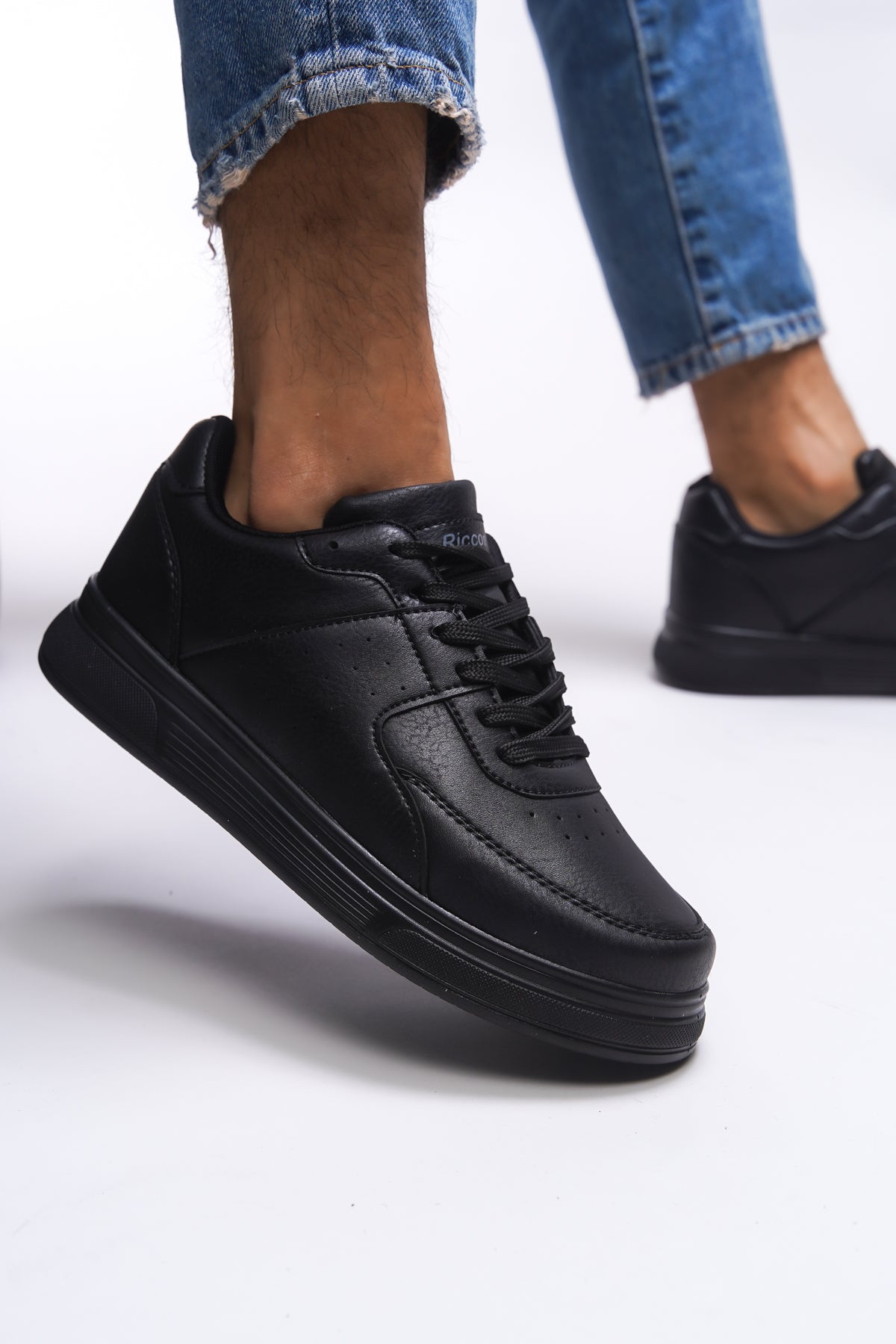 Riccon Jamethil Erkek Sneaker 0012110 Siyah Siyah - Riccon