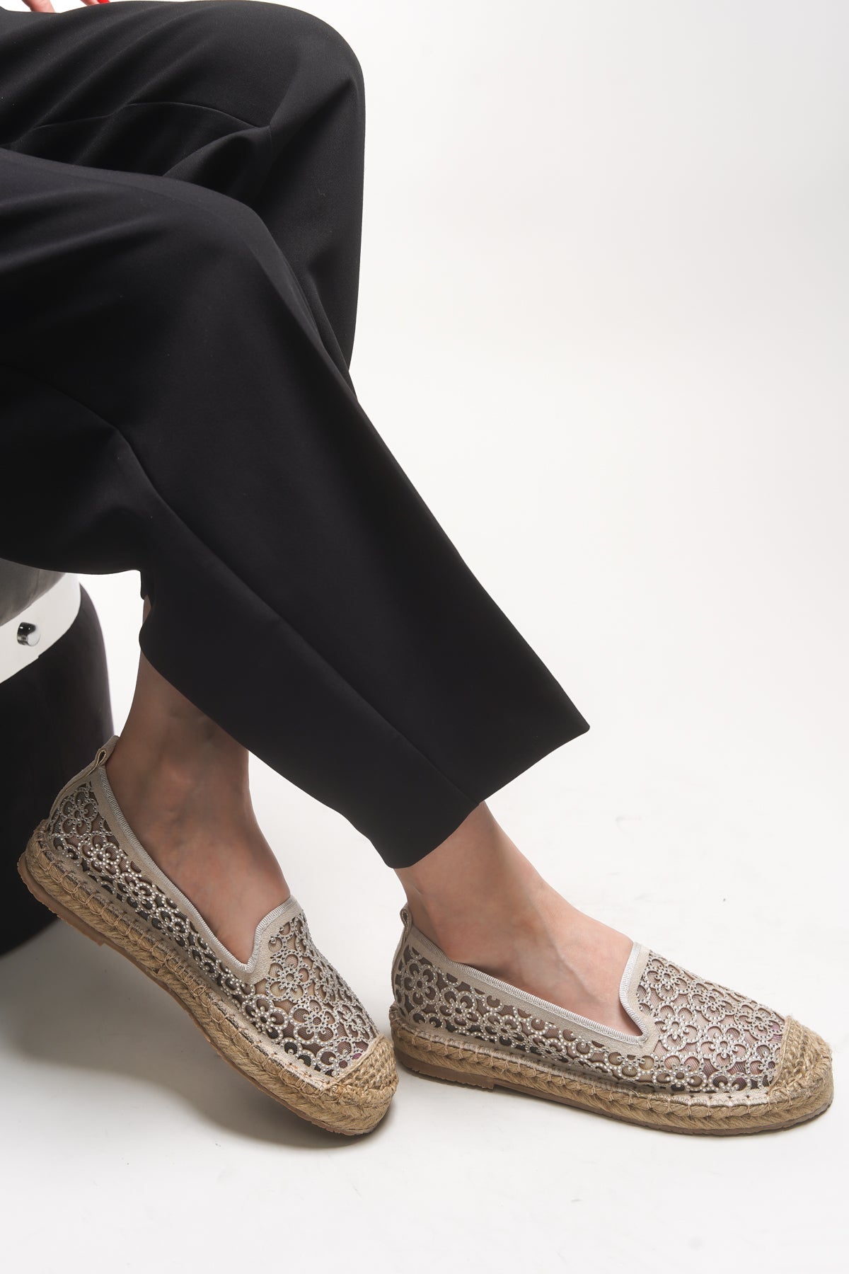 Riccon Jehyeth Kadın Espadril 00128 Bej - Riccon