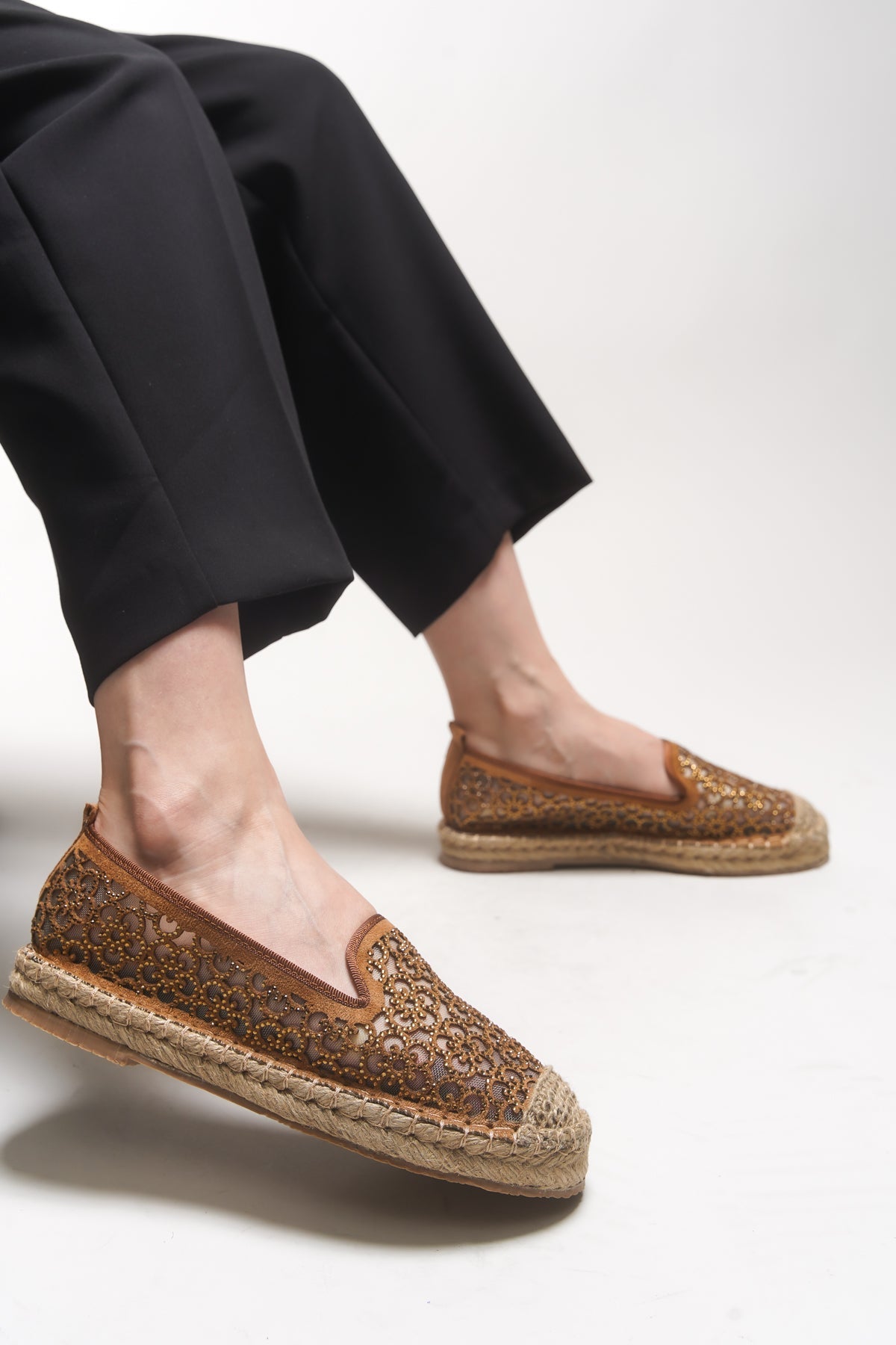 Riccon Jehyeth Kadın Espadril 00128 Taba - Riccon