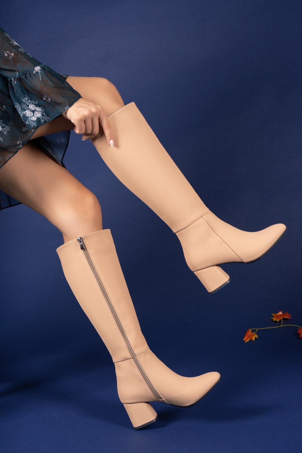 Riccon Kadın Çizme 0012815Y Mat Nude - Riccon