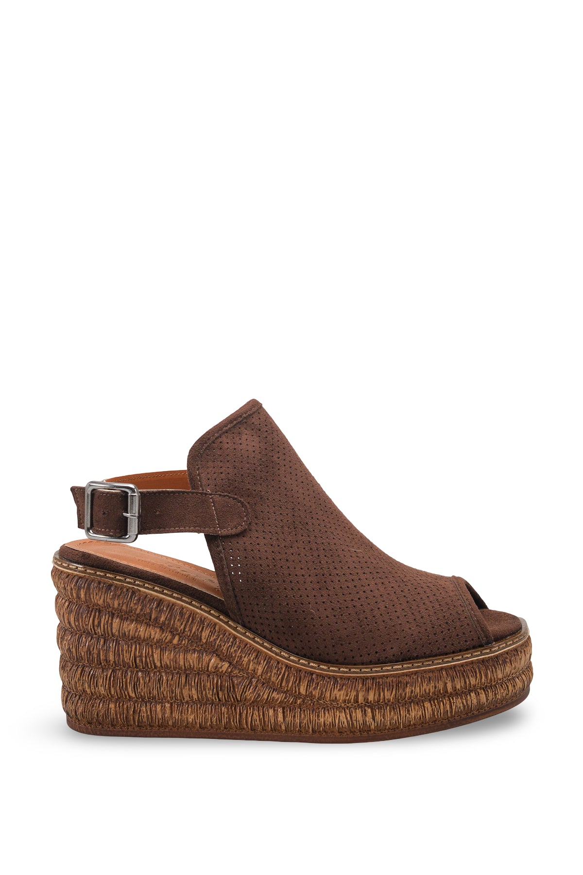 Riccon Kadın Sandalet 00121915 Kahverengi Süet