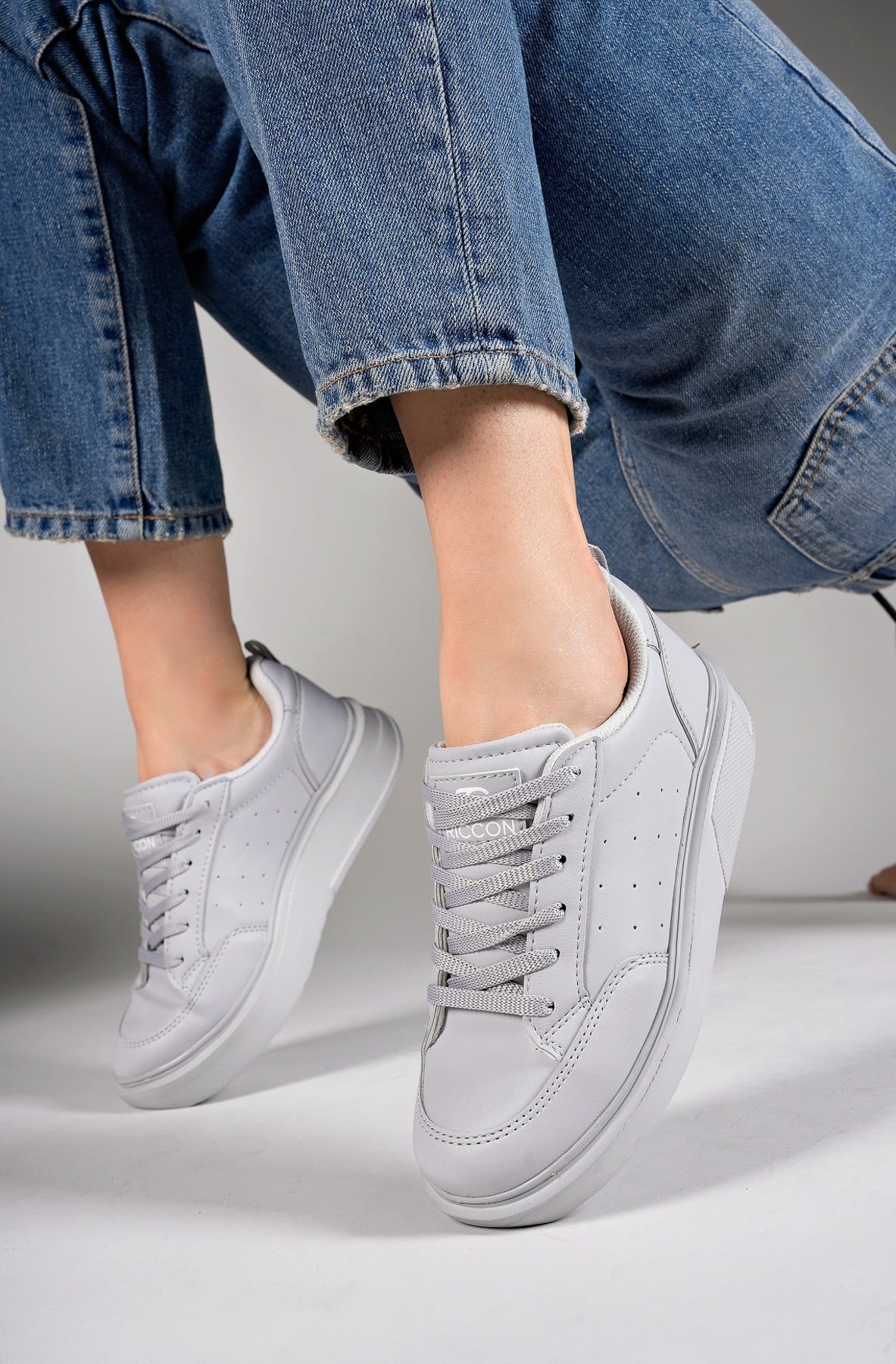 Riccon Kadin Sneaker 0012148 Buz Gri - Riccon