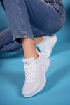 Riccon Kadın Sneaker 00121973 Beyaz Beyaz - Riccon